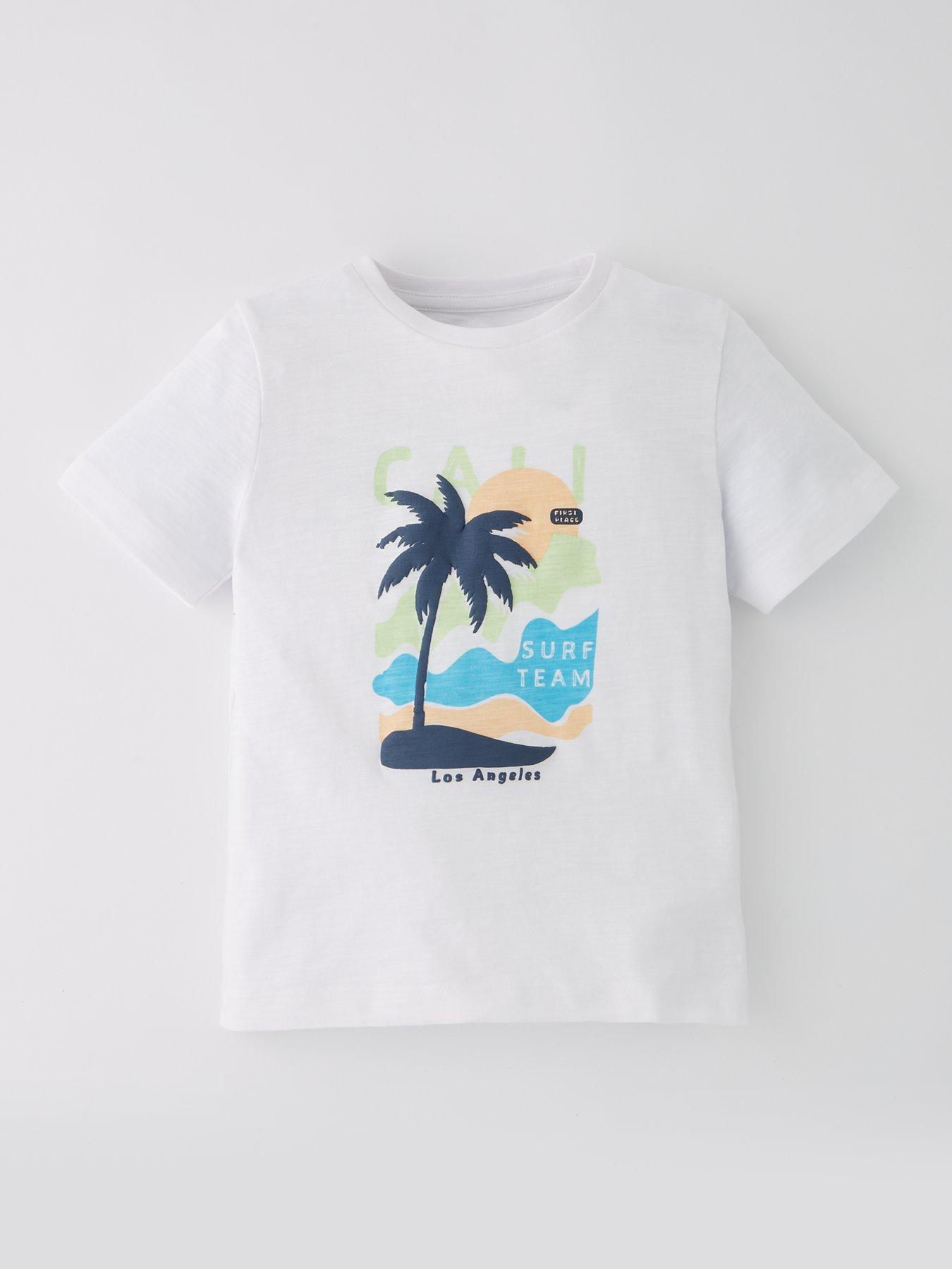 undefined Boys Cali Short Sleeve Slub T-Shirt - Multi