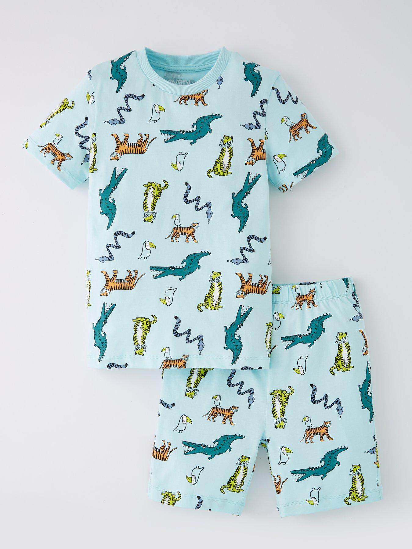 Everyday Boys Safari Shortie Pyjama Set - Multi