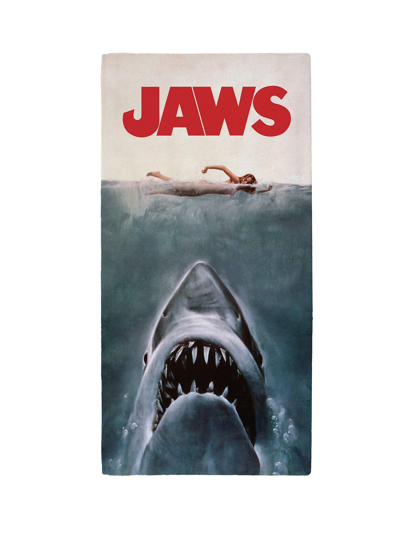 Product photograph of Jaws Beach Towel from very.co.uk