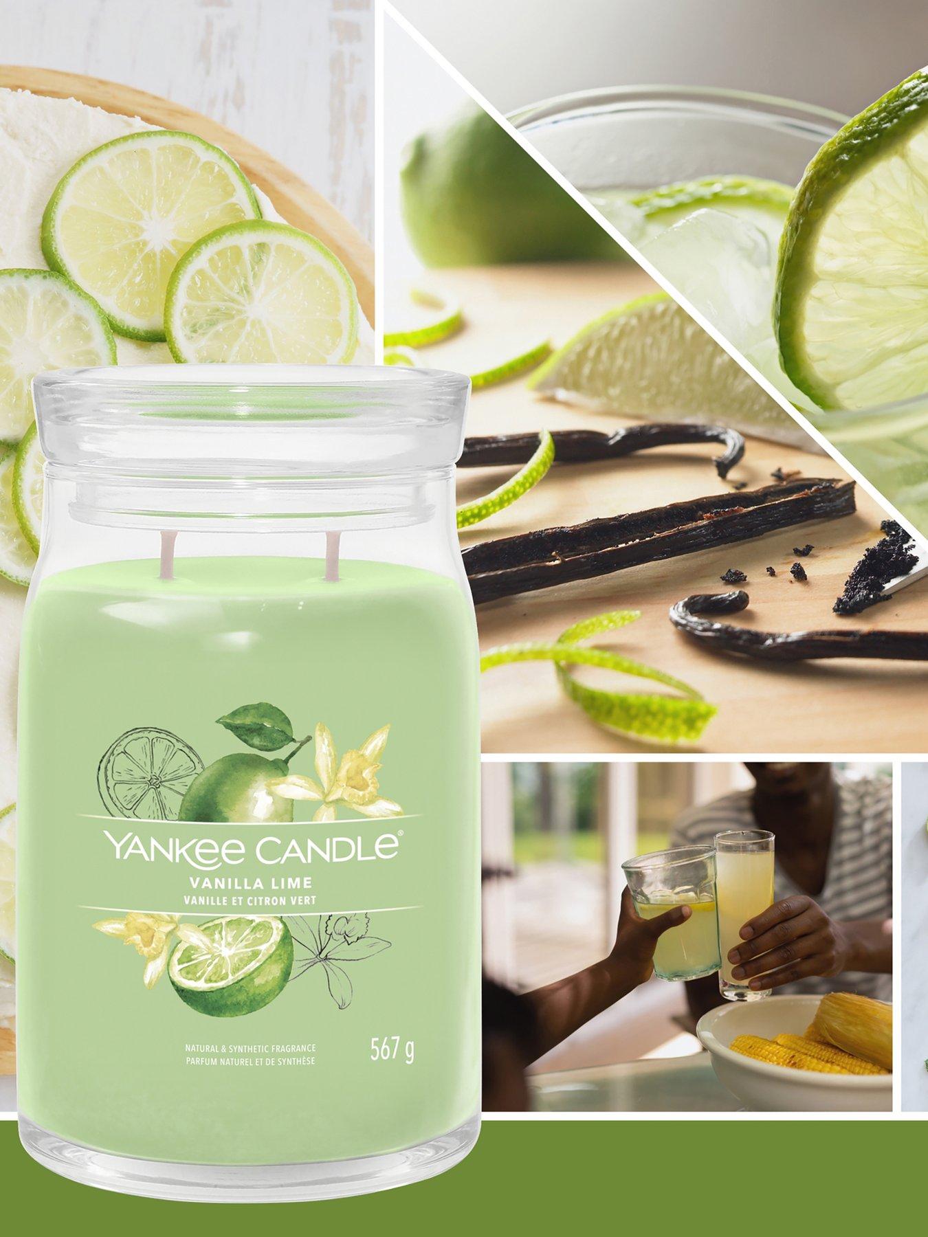 Product photograph of Yankee Candle Vanilla Lime Large Signature Jar Candle from very.co.uk