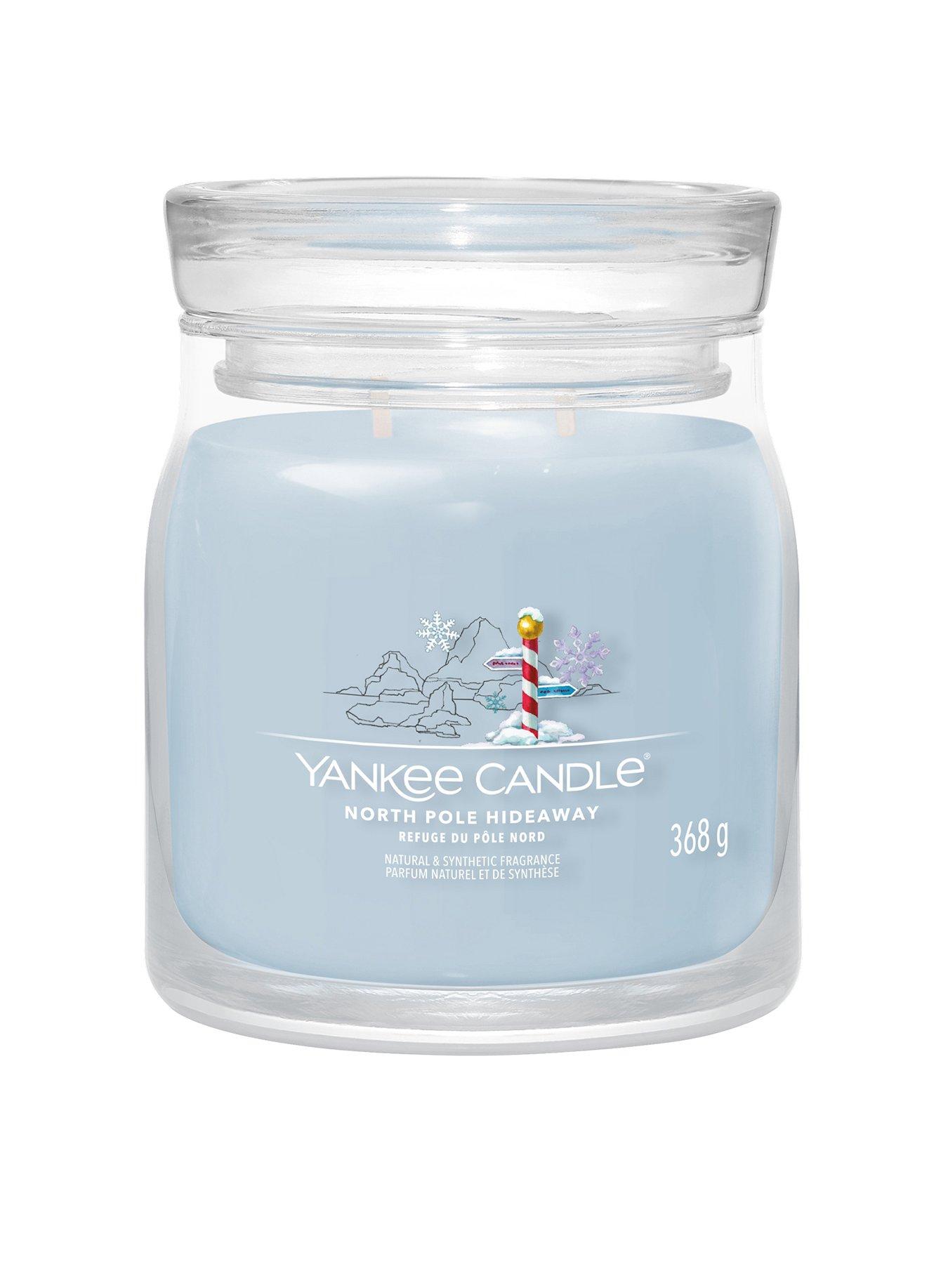 Product photograph of Yankee Candle North Pole Hideaway Signature Medium Jar Candle from very.co.uk