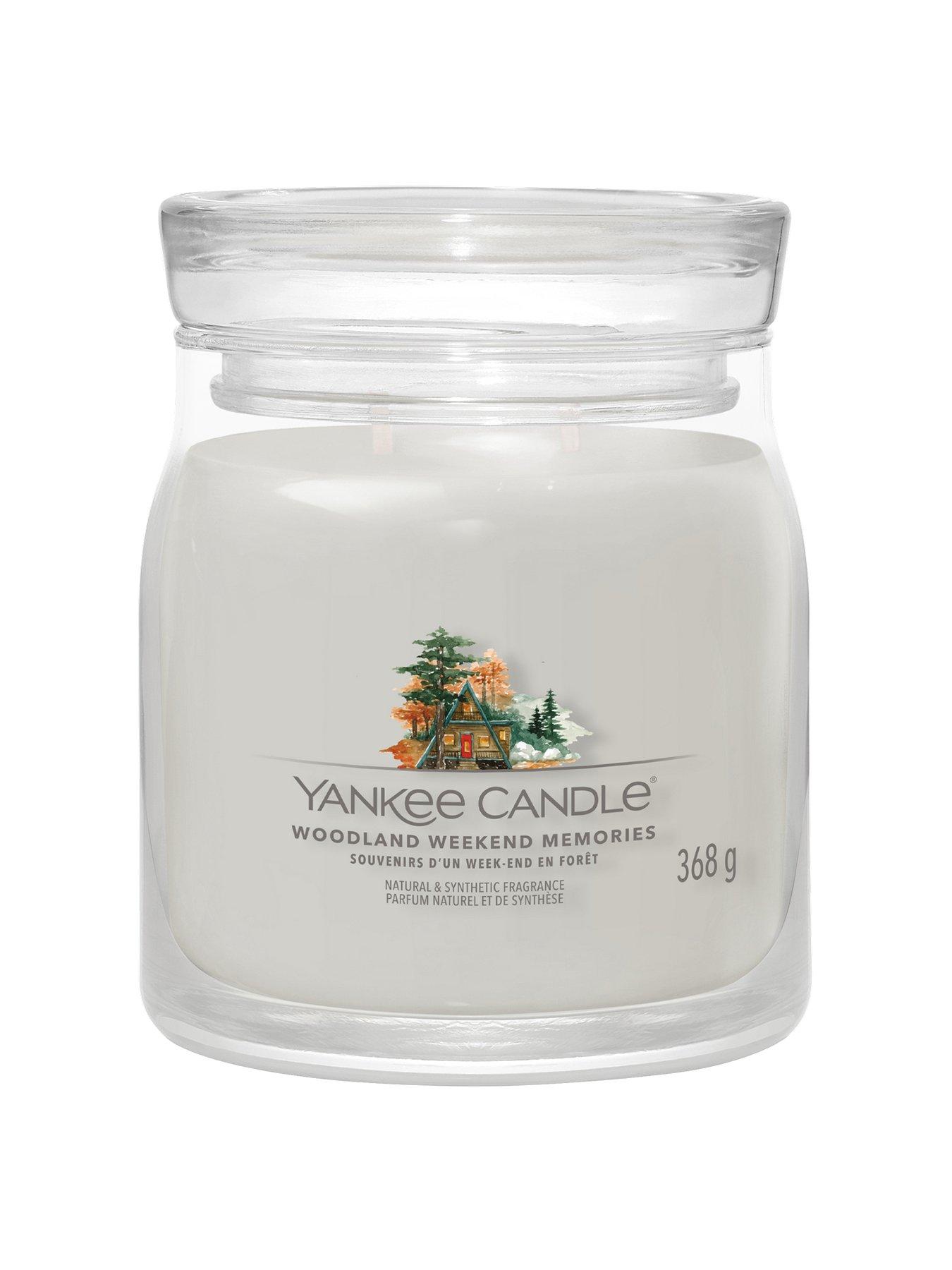 Product photograph of Yankee Candle Woodland Weekend Memories Signature Medium Jar Candle from very.co.uk