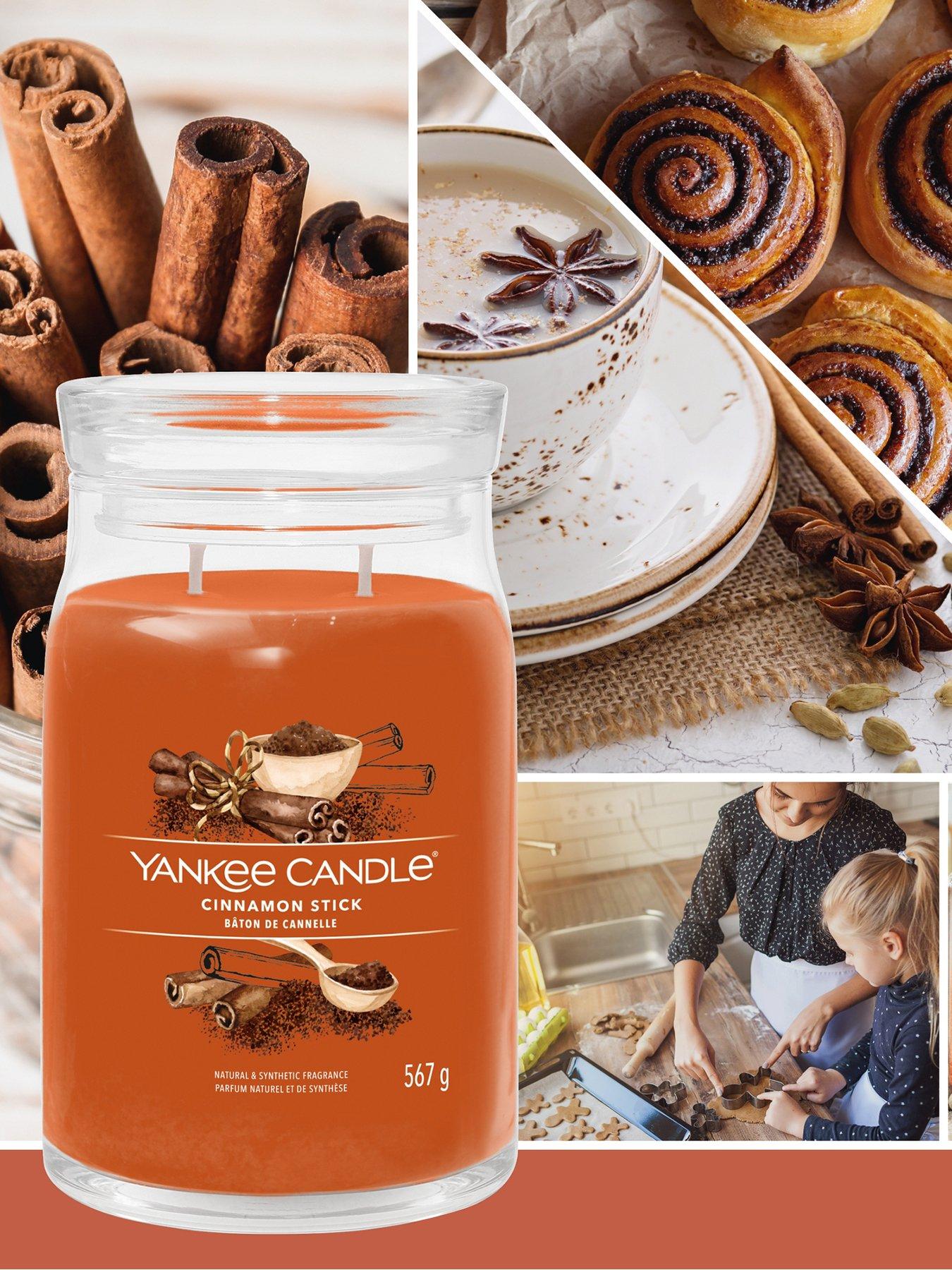 Product photograph of Yankee Candle Signature Collection Large Jar Candle Ndash Cinnamon Stick from very.co.uk