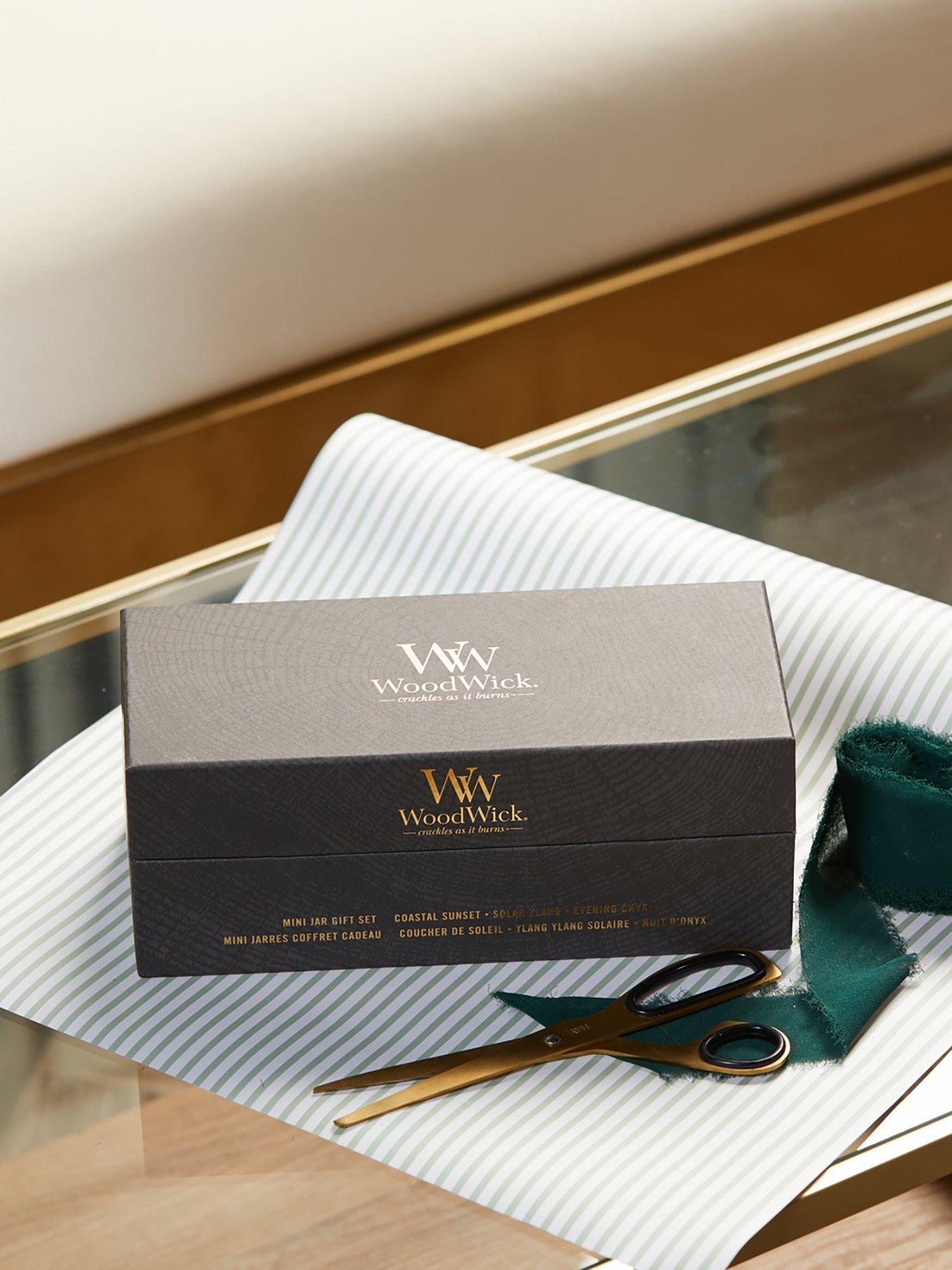 Image 1 of 4 of WoodWick Set of 3 Woody Mini Hourglass Candles Gift Set