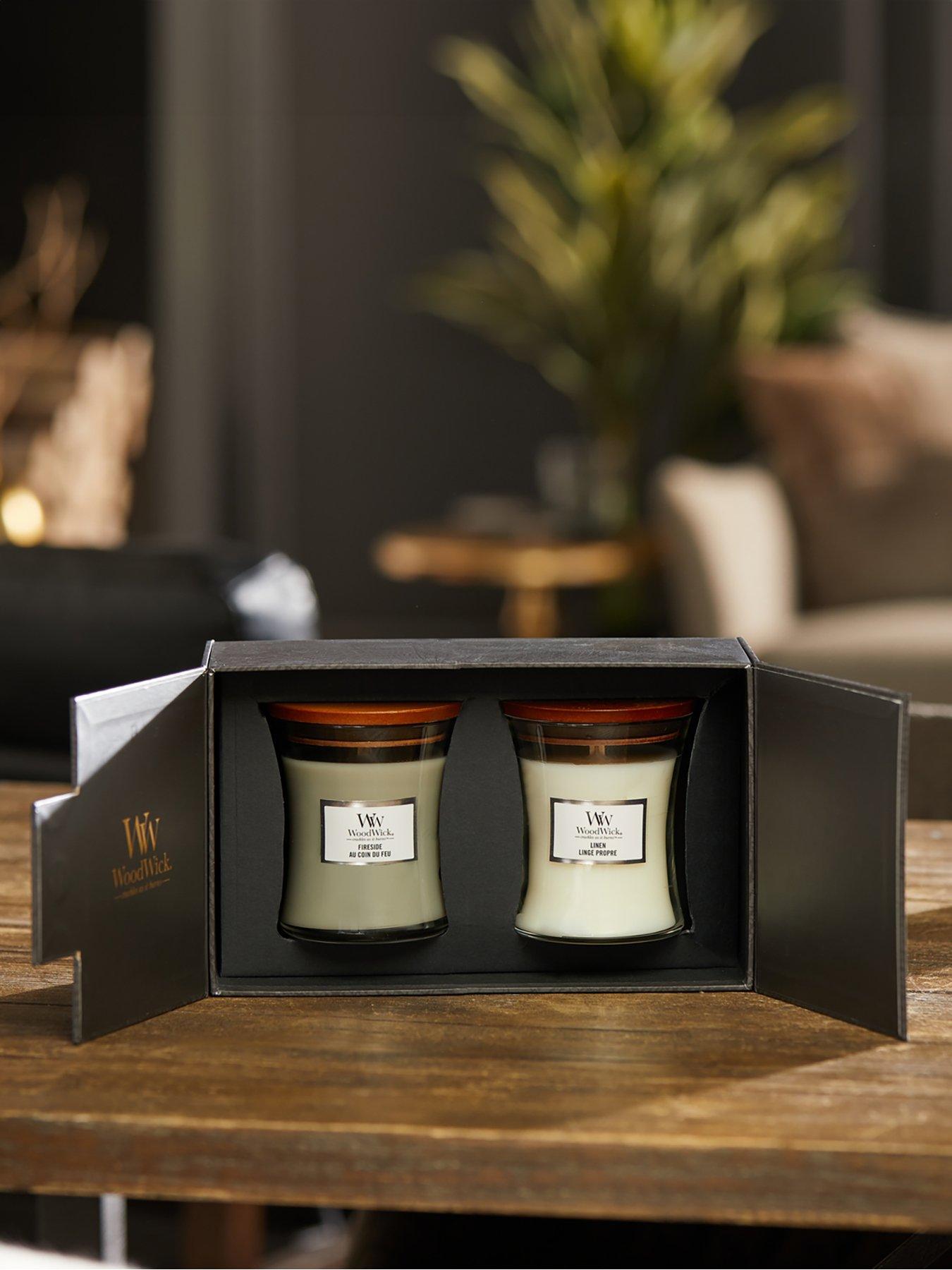 Product photograph of Woodwick Set Of 2 Medium Hourglass Candles Gift Set from very.co.uk