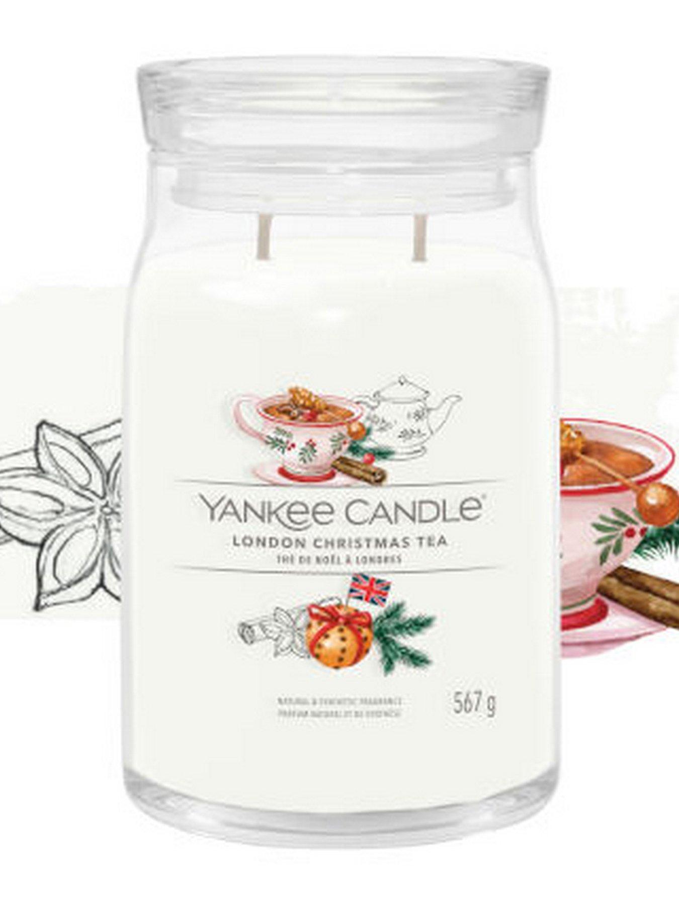 Product photograph of Yankee Candle London Christmas Tea Signature Large Jar Candle from very.co.uk