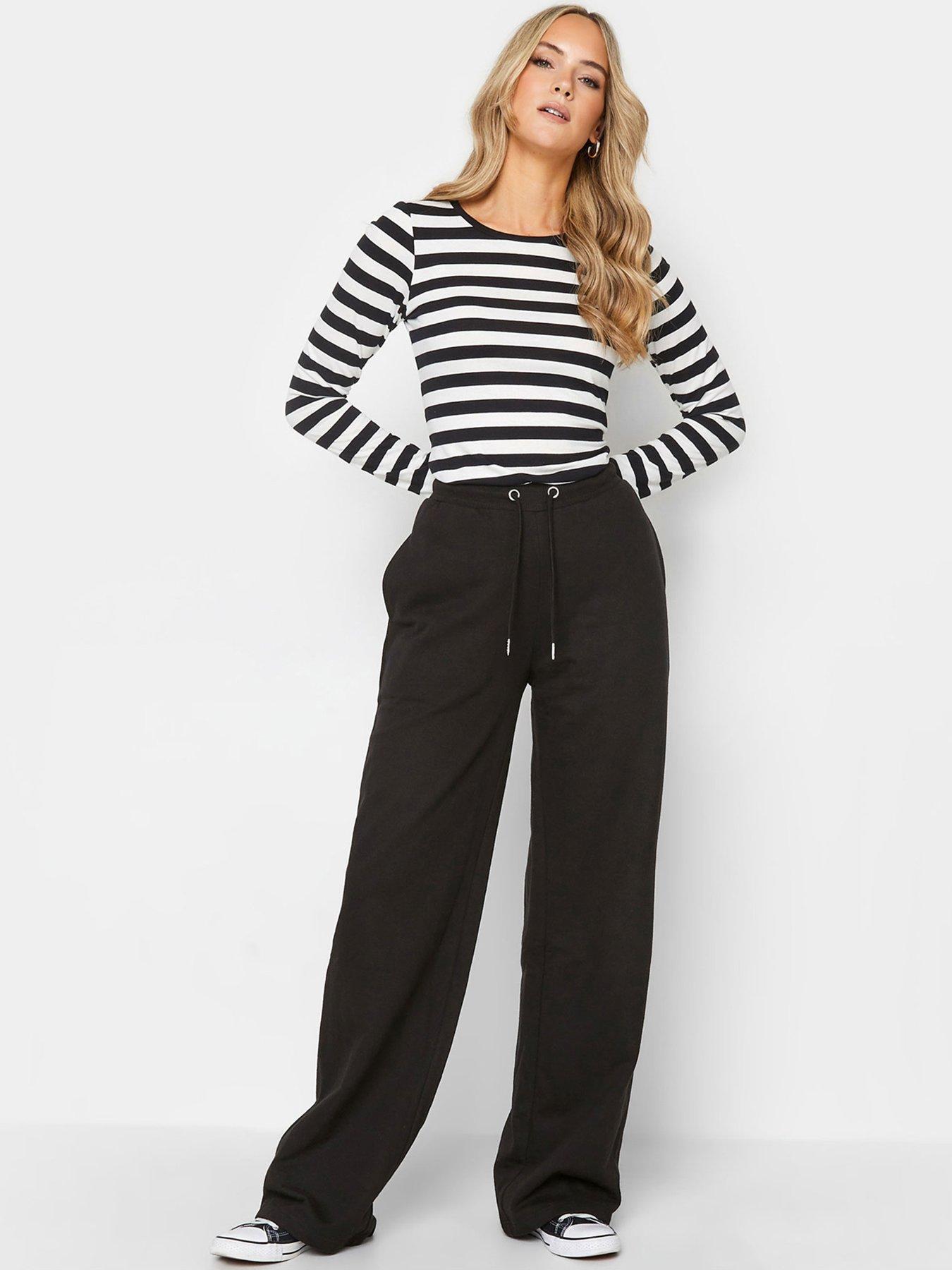 Image 1 of 3 of Long Tall Sally Tall 2 Pack Wide Leg Jogger 34" - Black