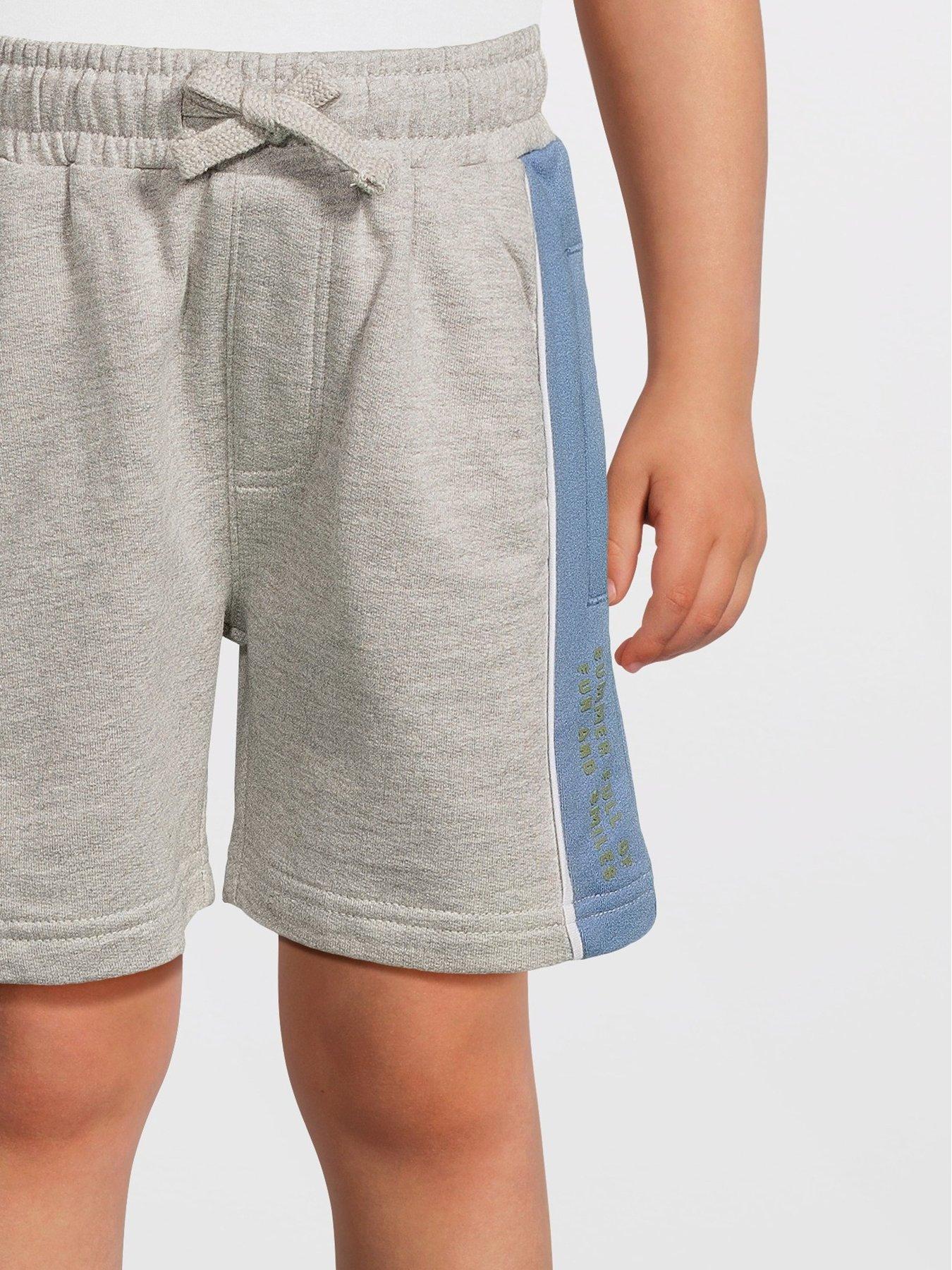 Image 4 of 6 of Mini V by Very Boys Short Sleeve Cut And Sew T-shirt And Short Set - Blue