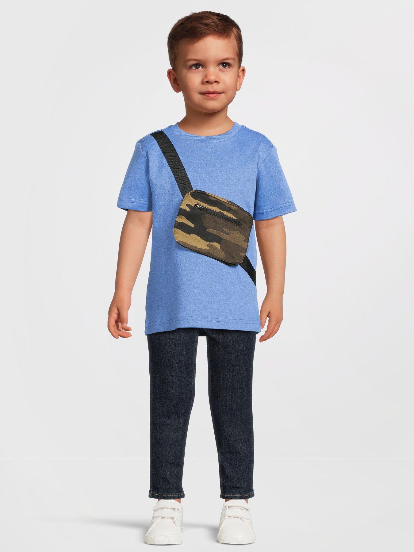 undefined Boys Camo Bum Bag Short Sleeve T-Shirt - Multi