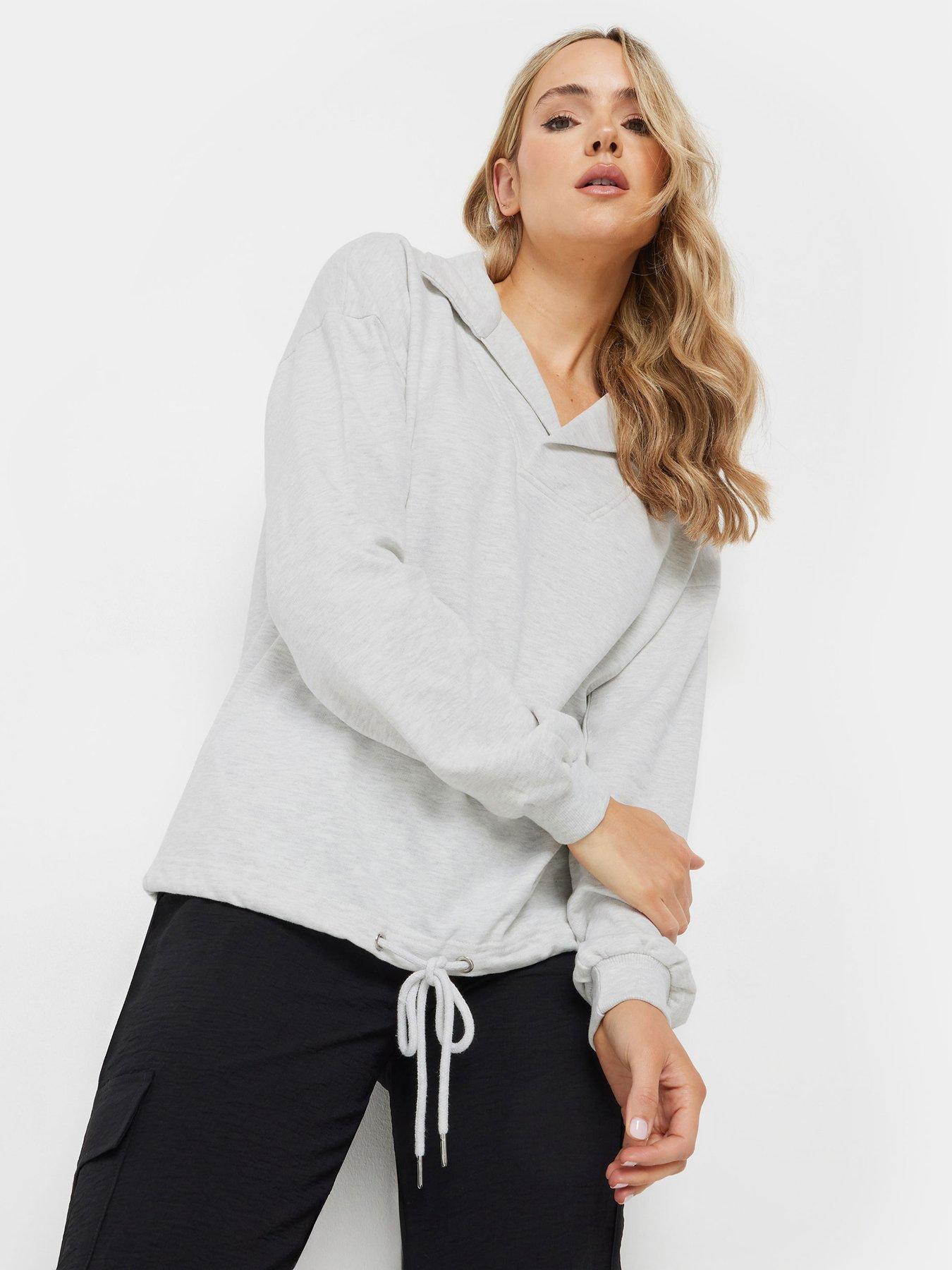 undefined Cross Over Sweatshirt - Grey