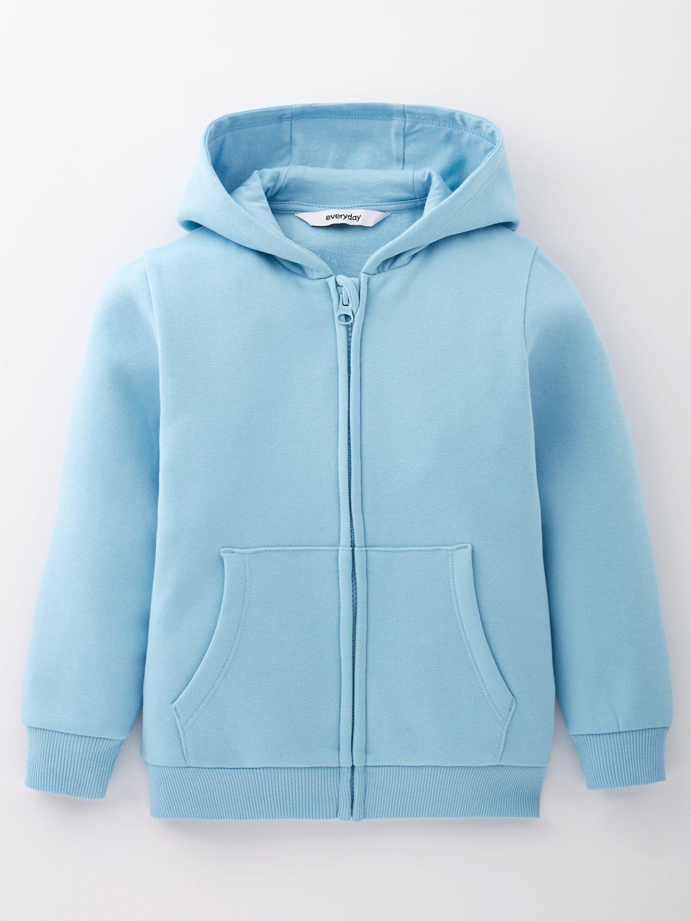 undefined Boys Zip Through Hoodie - Blue