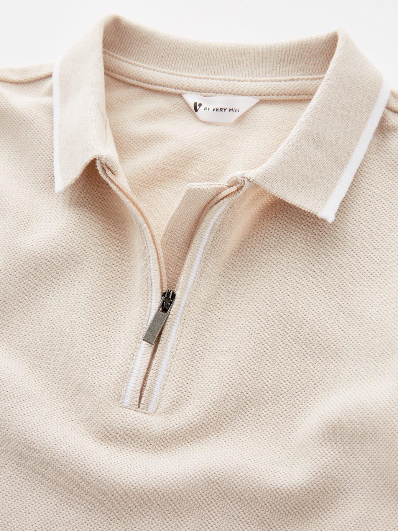 Image 3 of 4 of The Very Collection Boys Pique Polo And Short Set - Stone - Multi
