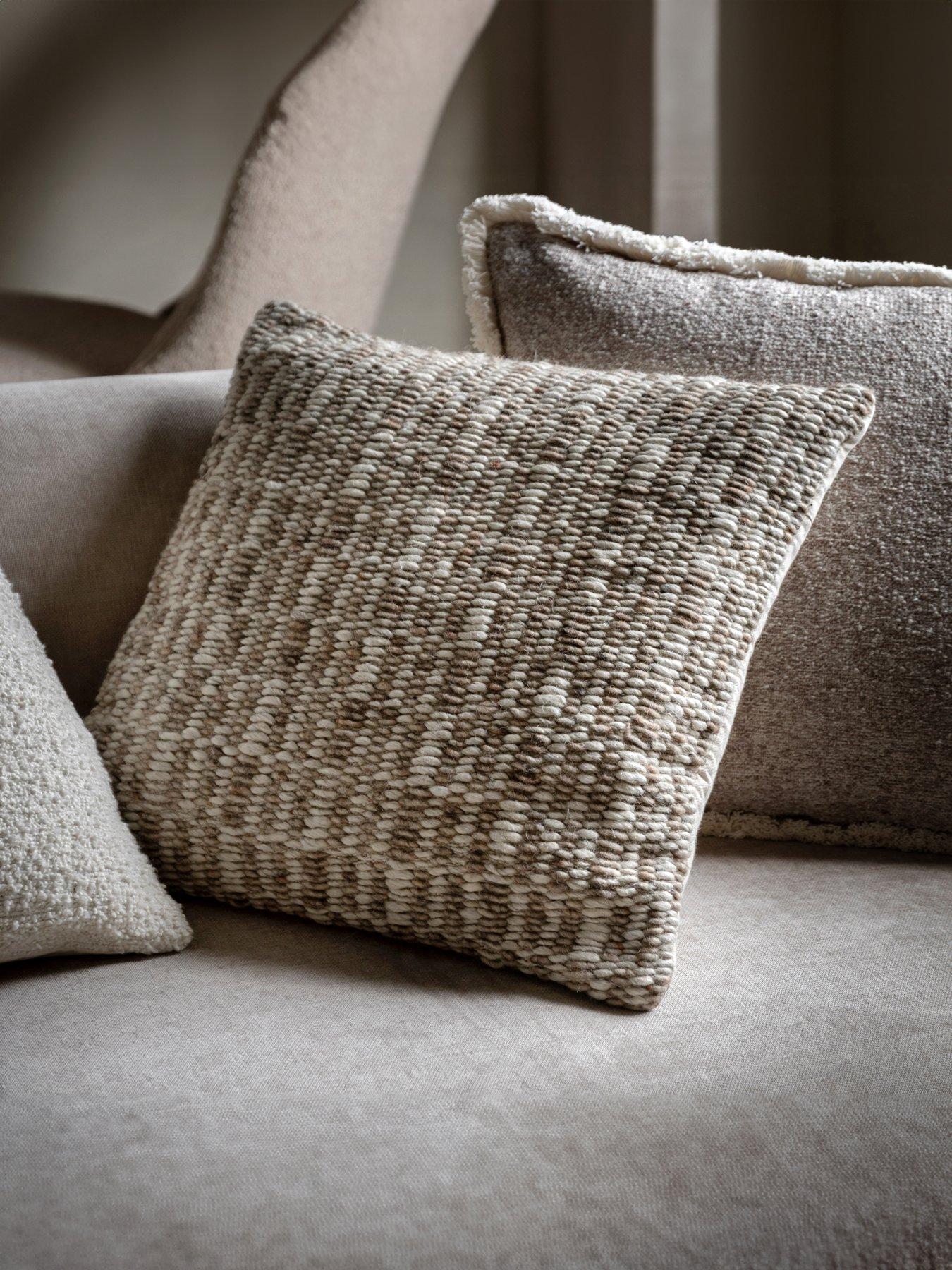 Product photograph of Gallery Delamere Cushion Natural 500x500mm from very.co.uk