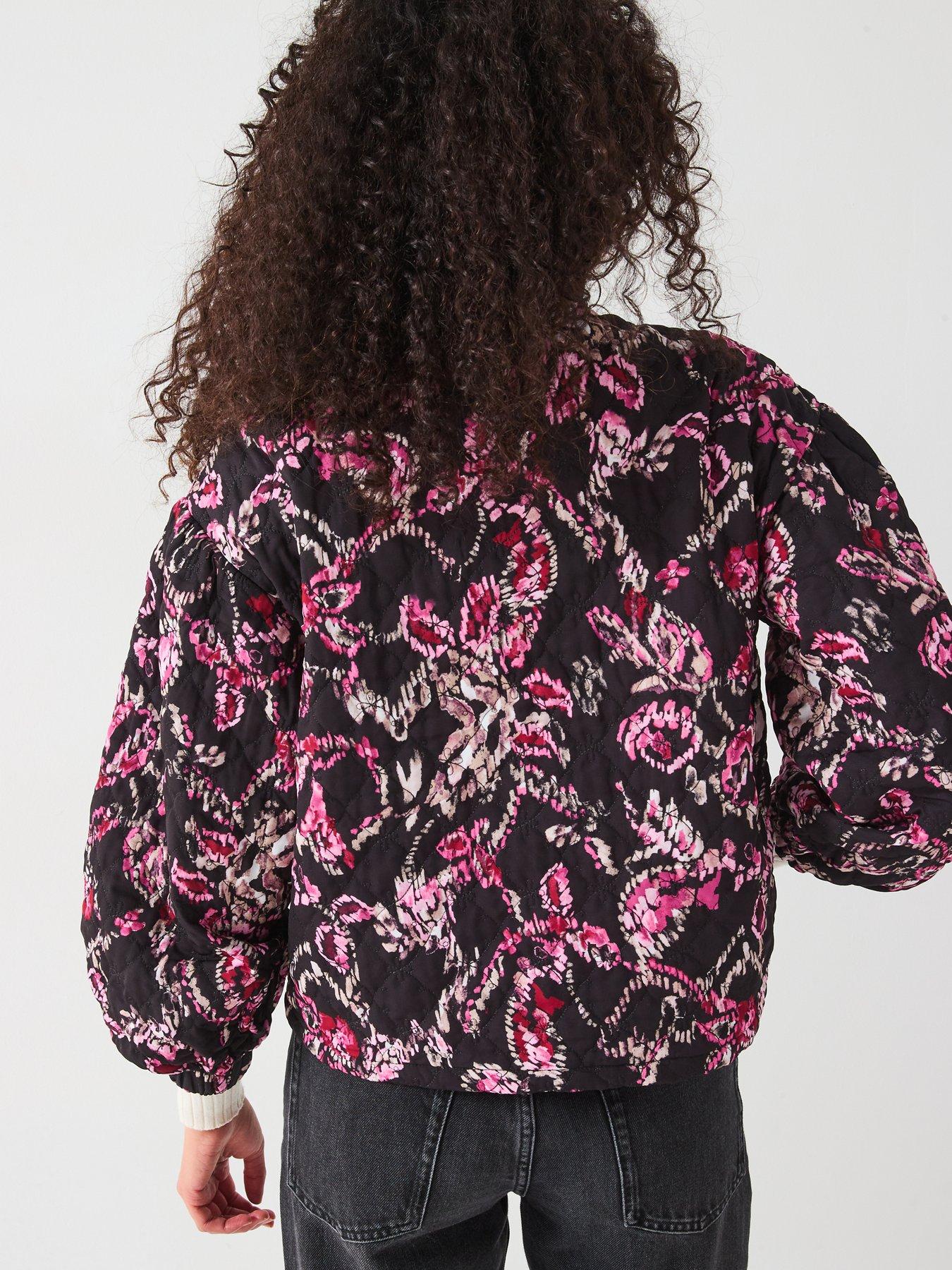 Image 2 of 6 of Vero Moda Lola Quilted Bomber Jacket - Multi