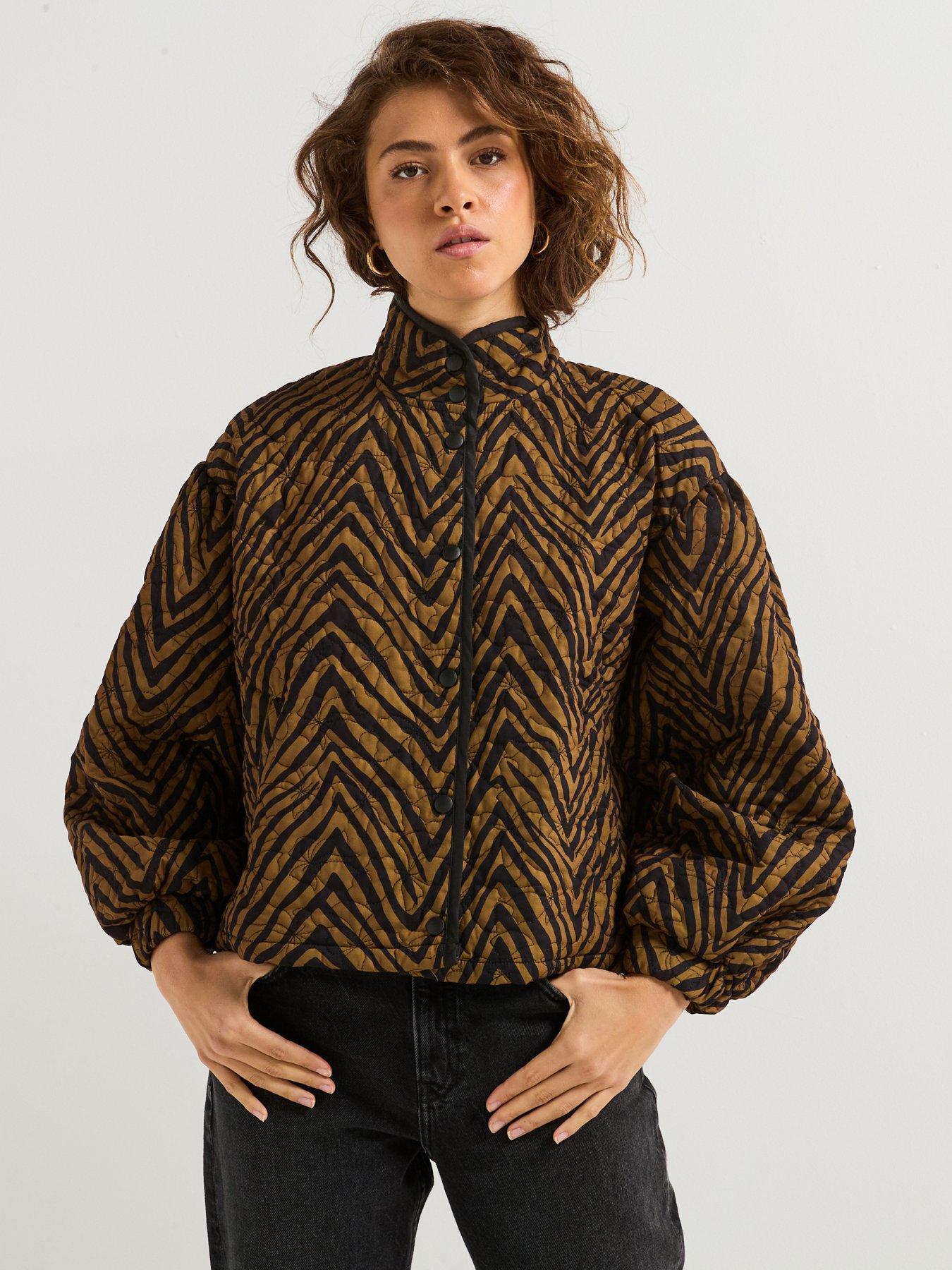 undefined Lola Quilted Bomber Jacket - Multi