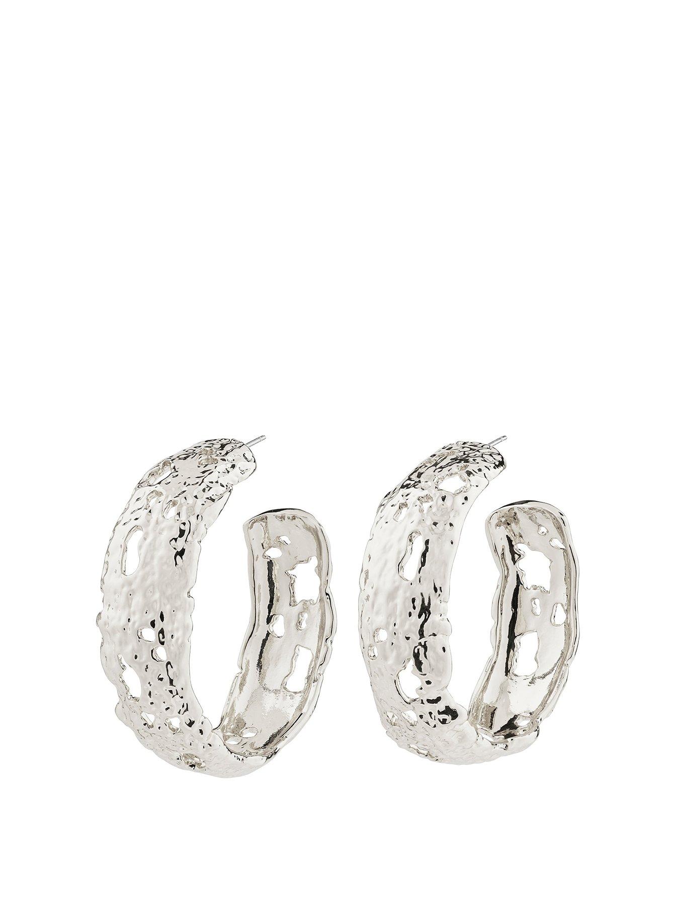 Product photograph of Pilgrim Eleni Earrings Silver-plated from very.co.uk