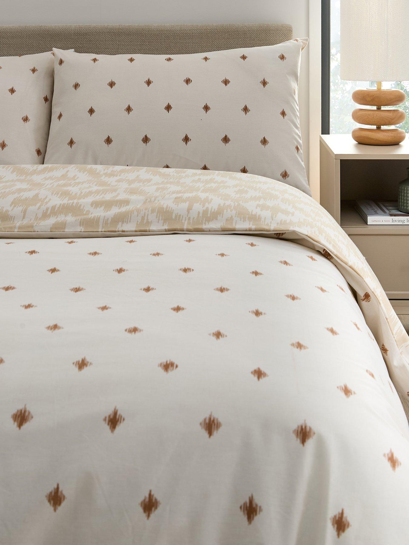 Image 3 of 5 of Very Home Golden Hour Ditsy Ikat Print Duvet Cover Set