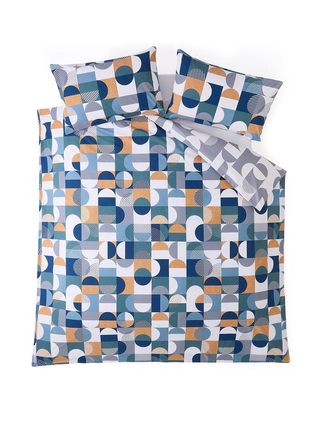Image 2 of 5 of Everyday Geo Print Duvet Cover Set