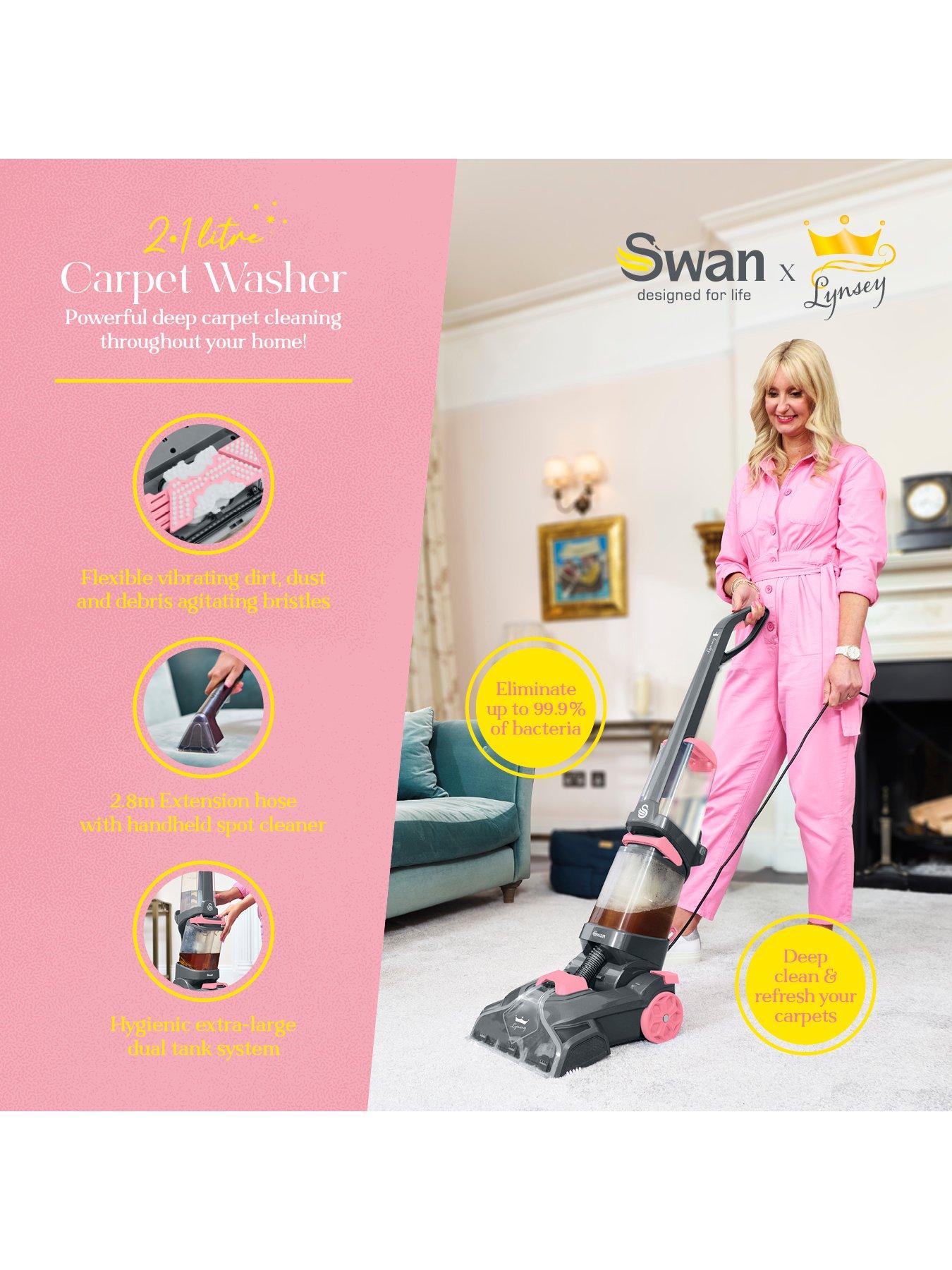 Image 2 of 6 of Swan TV&rsquo;s Queen of Clean Carpet Washer, 2.1L, Pink