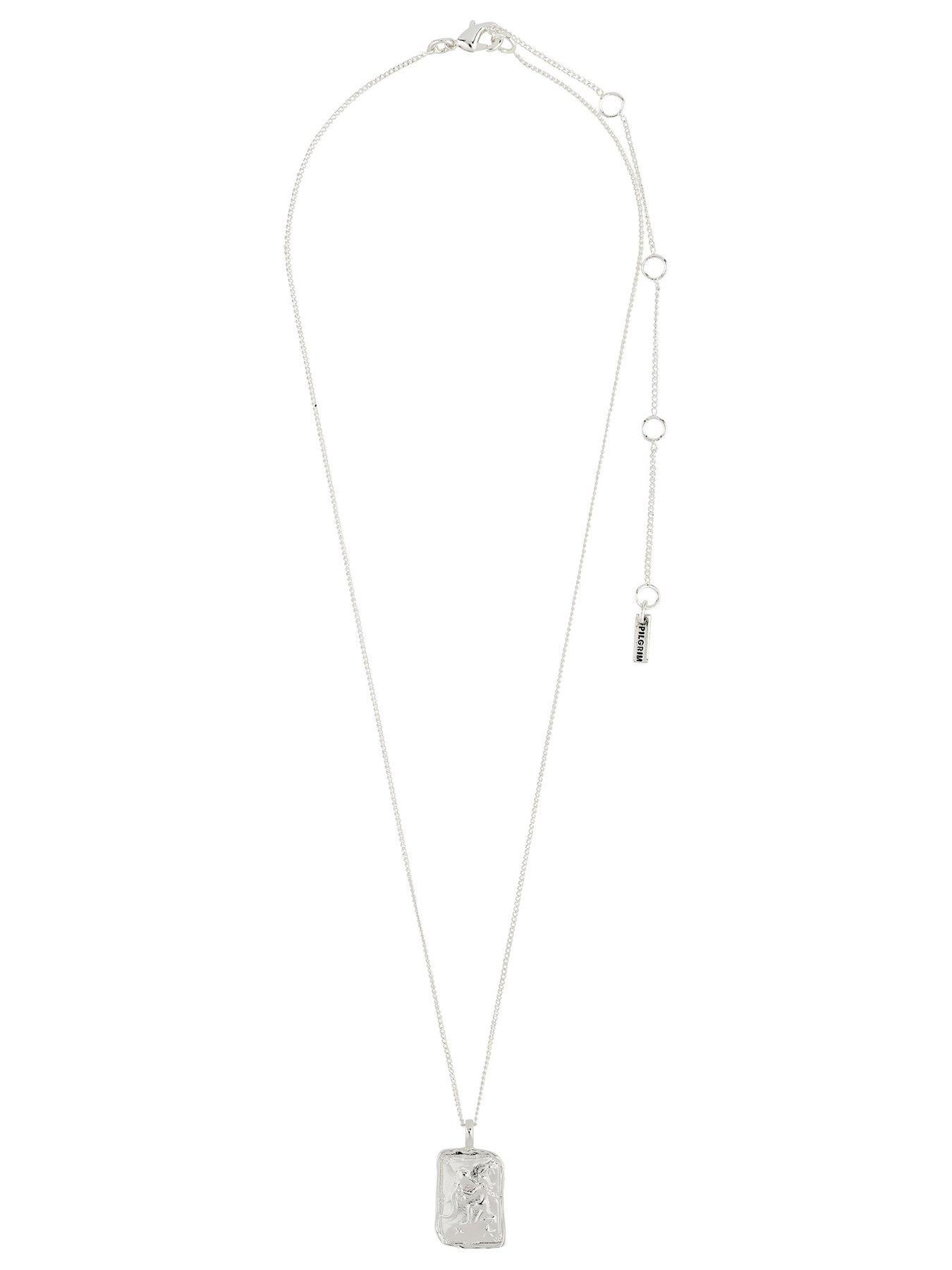 Image 5 of 6 of Pilgrim AQUARIUS Zodiac Sign necklace, silver-plated