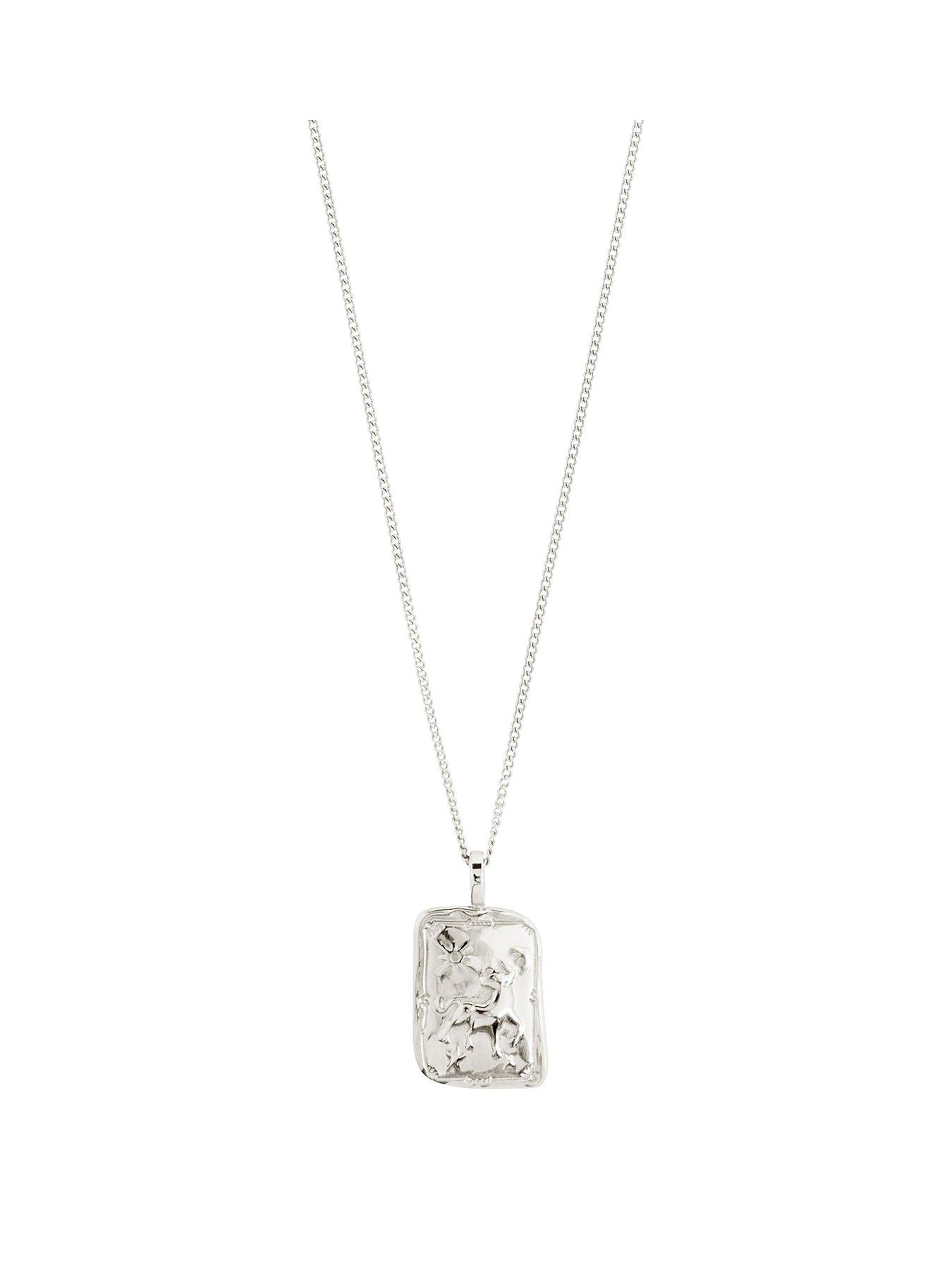 undefined TAURUS Zodiac Sign necklace, silver-plated