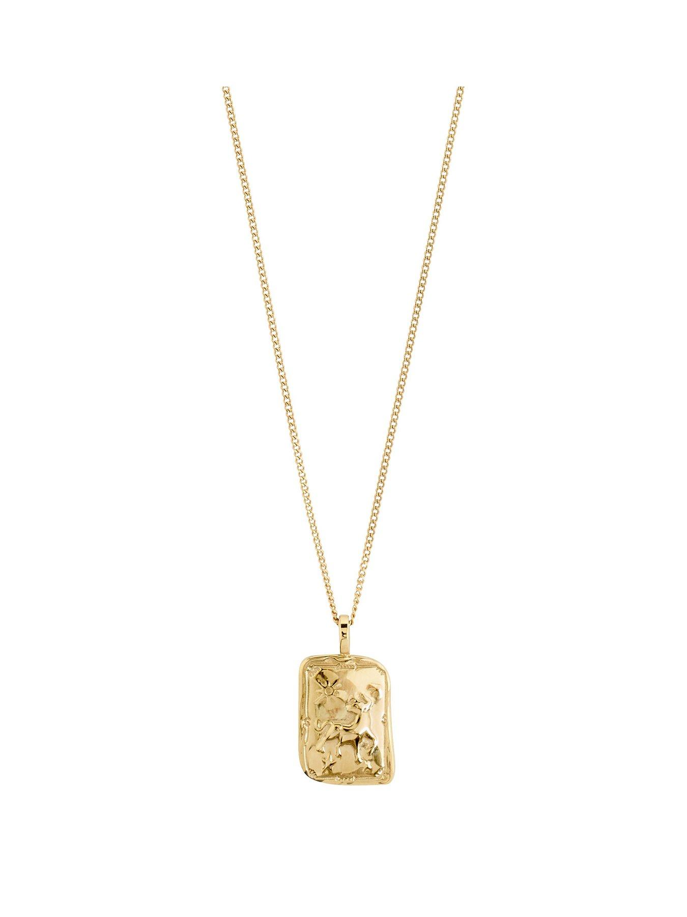 undefined TAURUS Zodiac Sign necklace, gold-plated