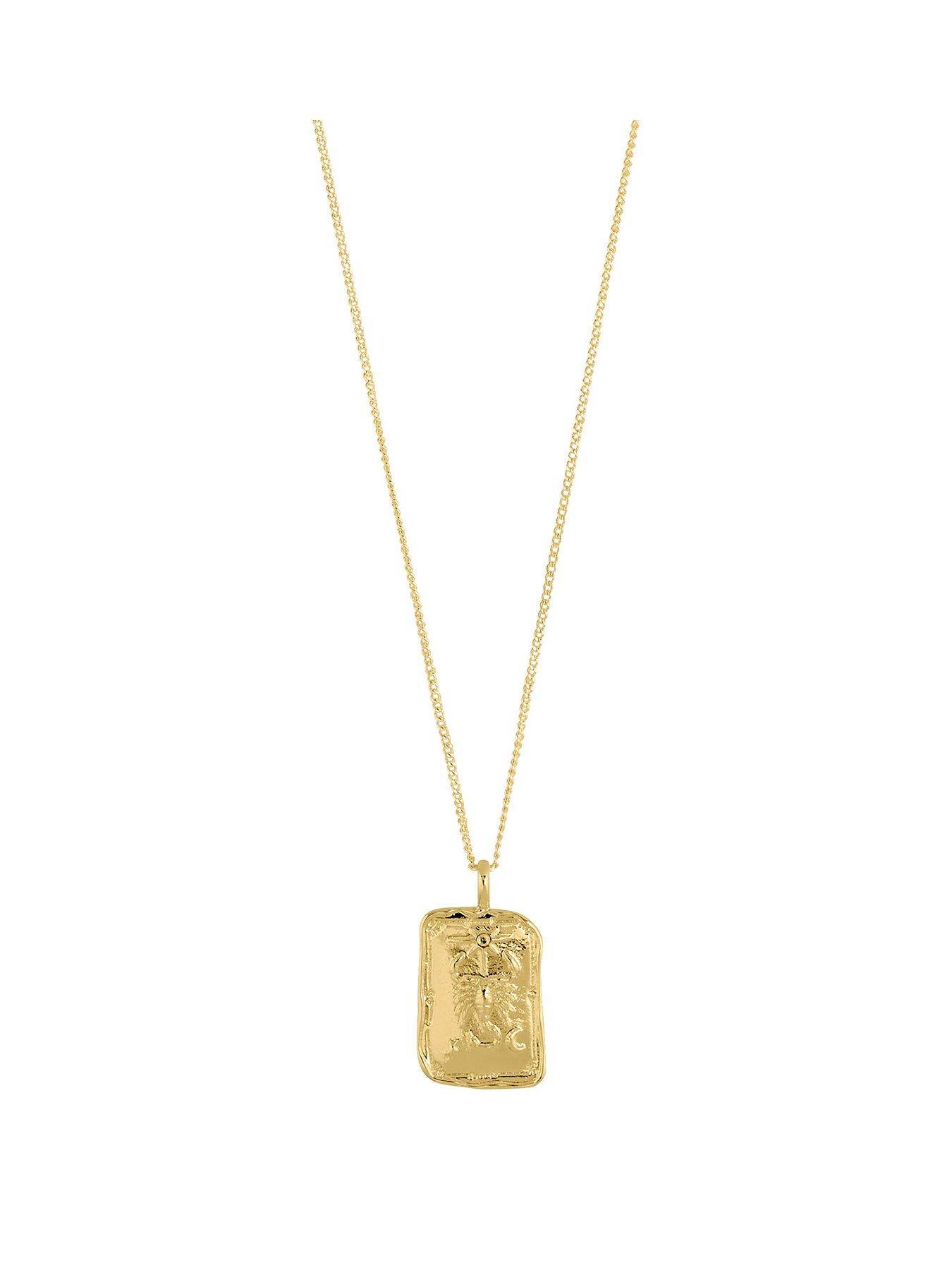 undefined SCORPIO Zodiac Sign necklace, gold-plated