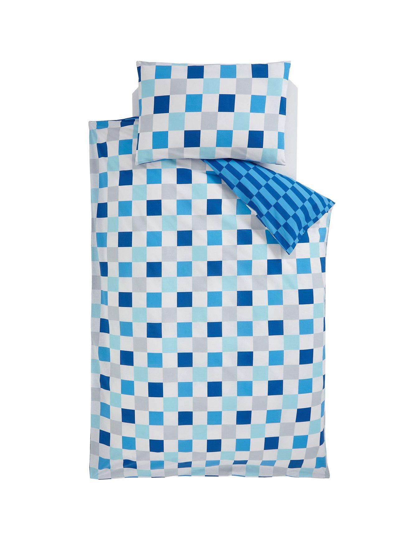 Image 2 of 3 of Very Home Checkerboard Print Duvet Cover Set