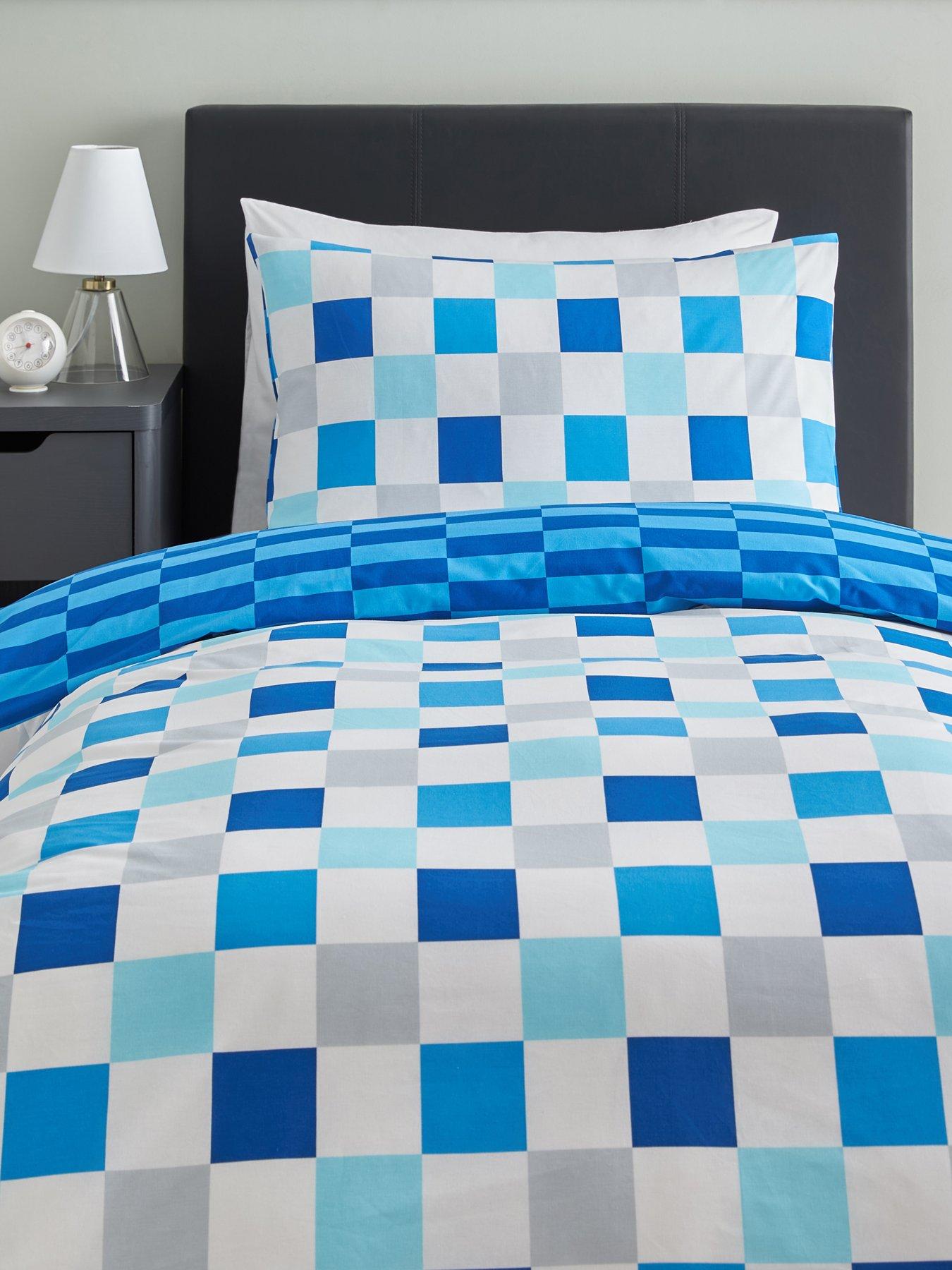Image 3 of 3 of Very Home Checkerboard Print Duvet Cover Set