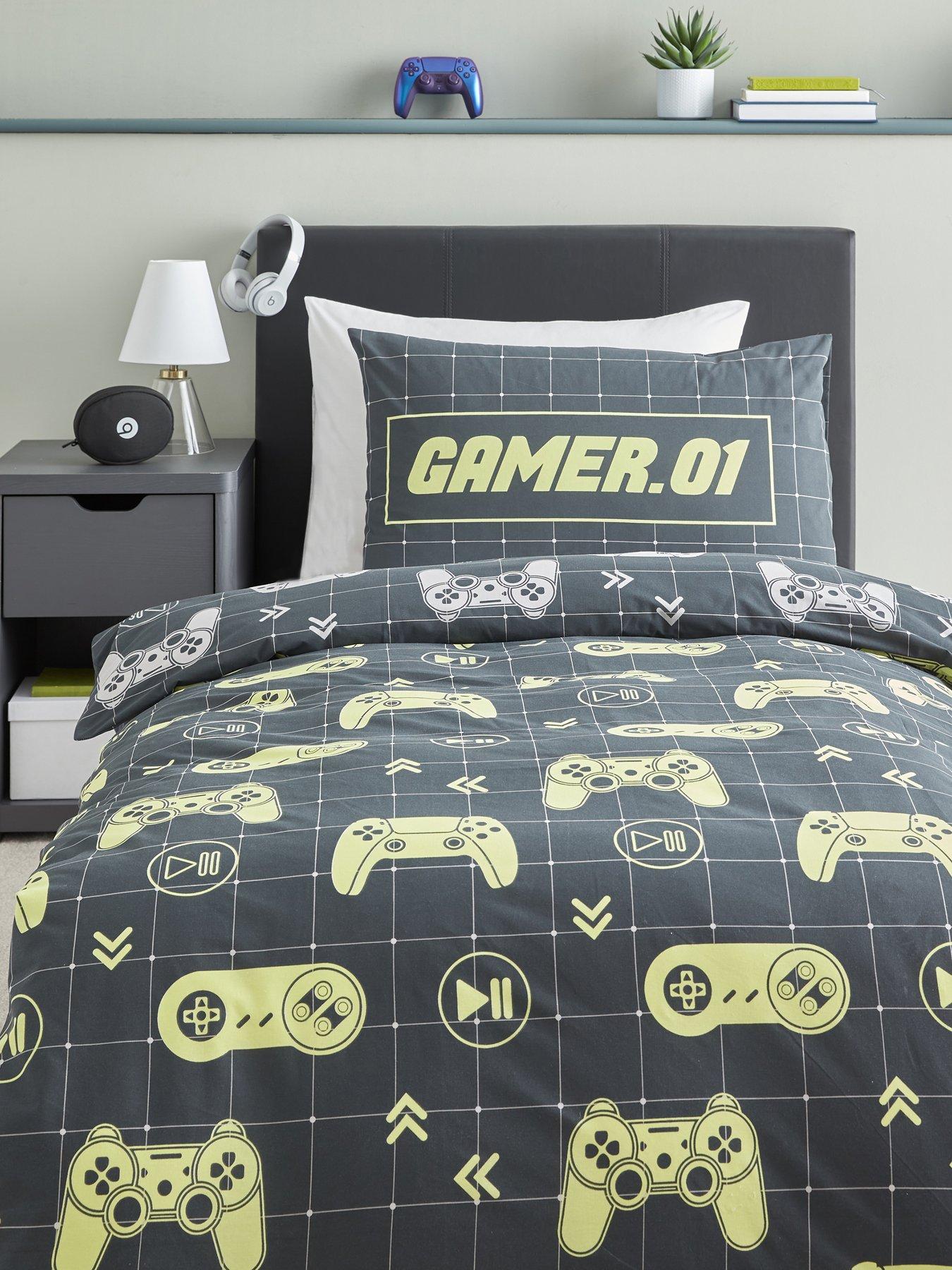 undefined Gamer Print Duvet Cover Set
