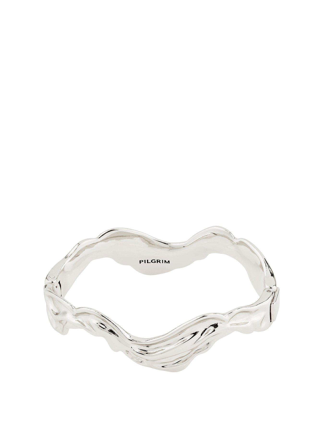 Product photograph of Pilgrim Feel Bracelet Silver-plated from very.co.uk