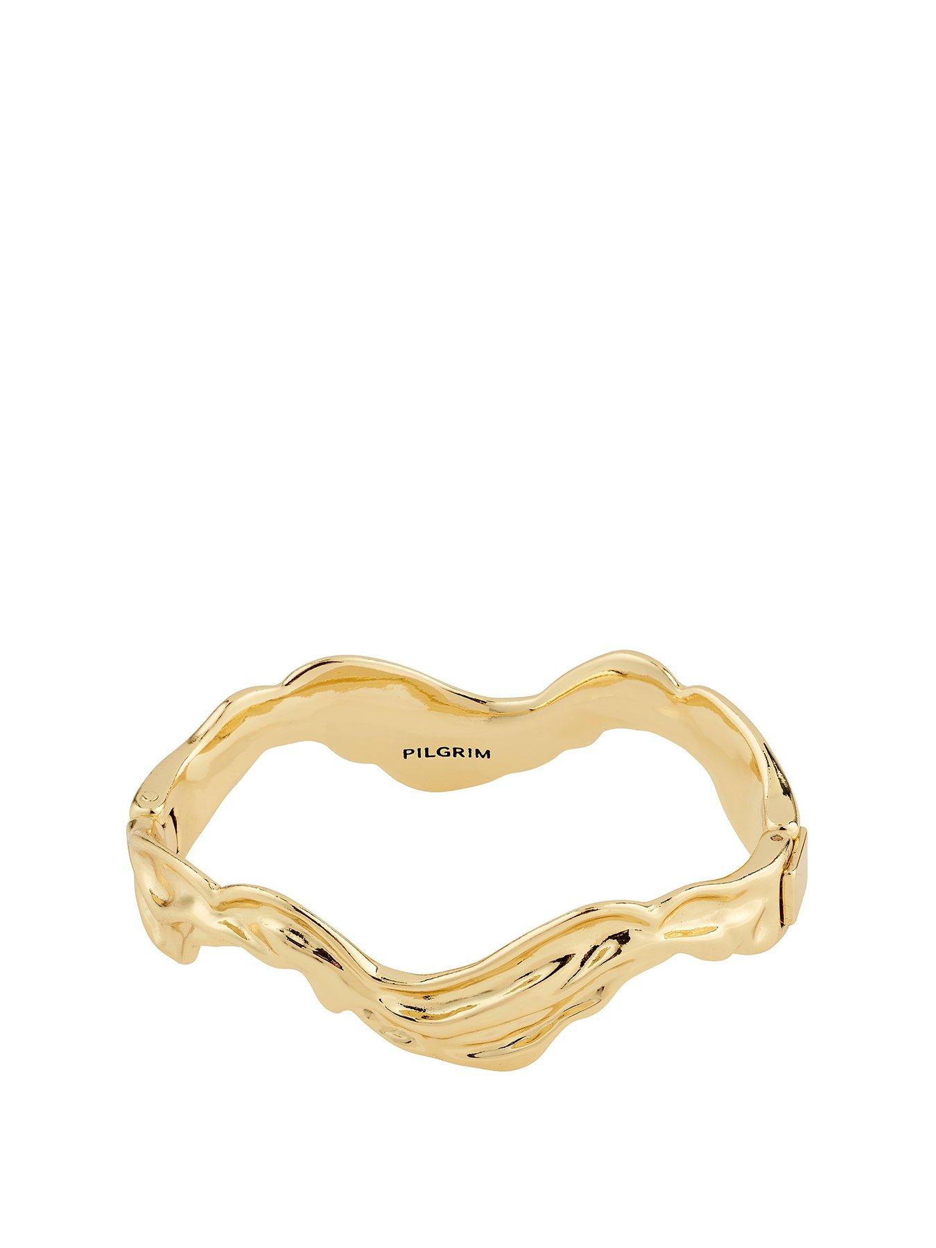 Product photograph of Pilgrim Feel Bracelet Gold-plated from very.co.uk