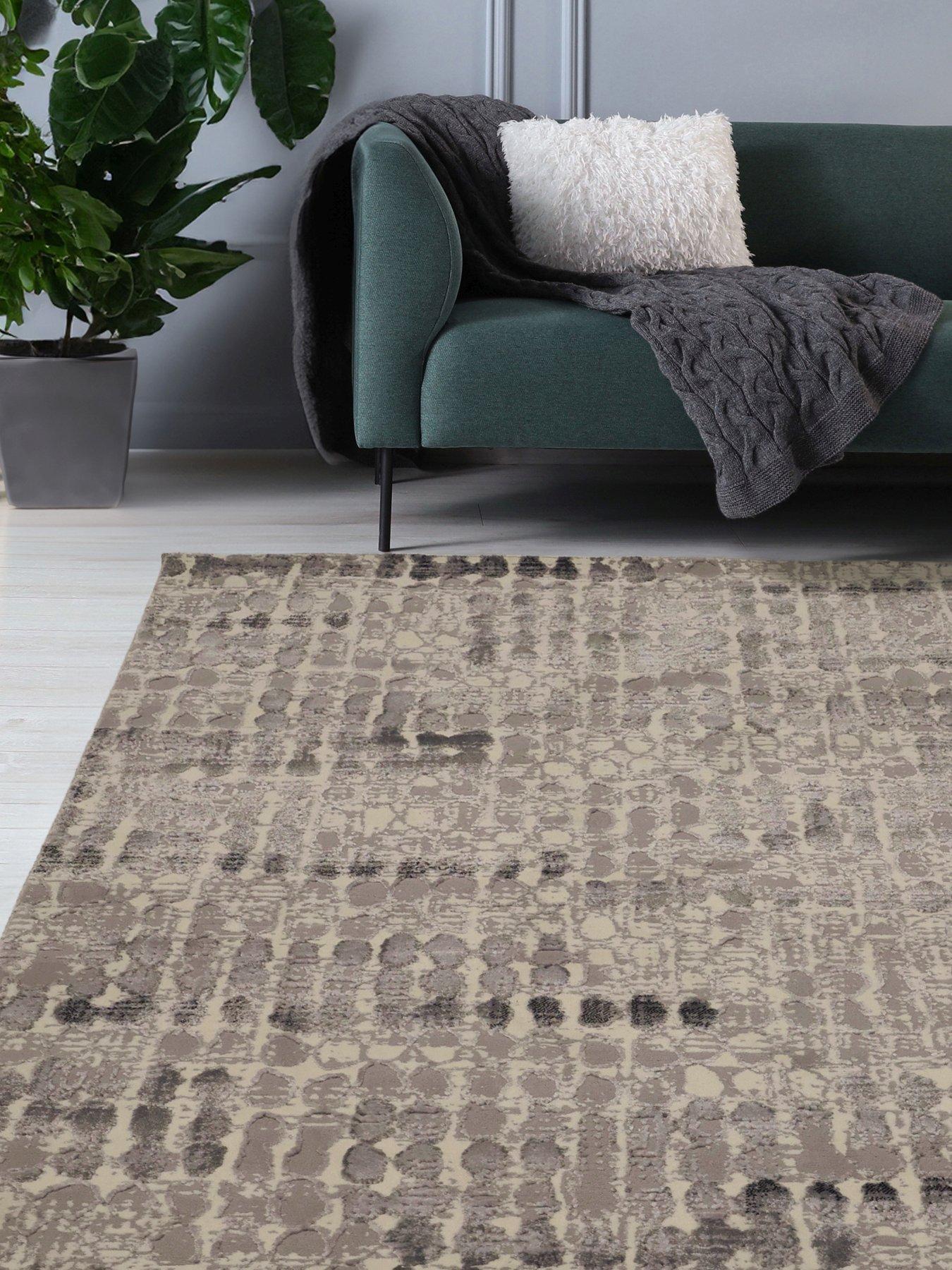 Product photograph of Very Home Leon Dots Rug from very.co.uk