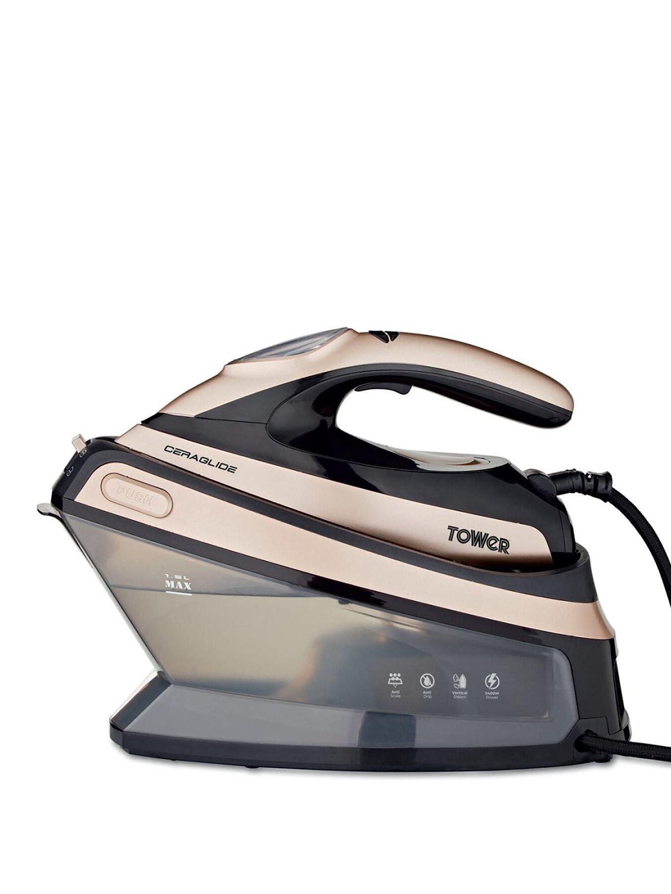 Tower T22024GLD Ceraglide 2400W Steam Generator - Champagne Gold  &  Black