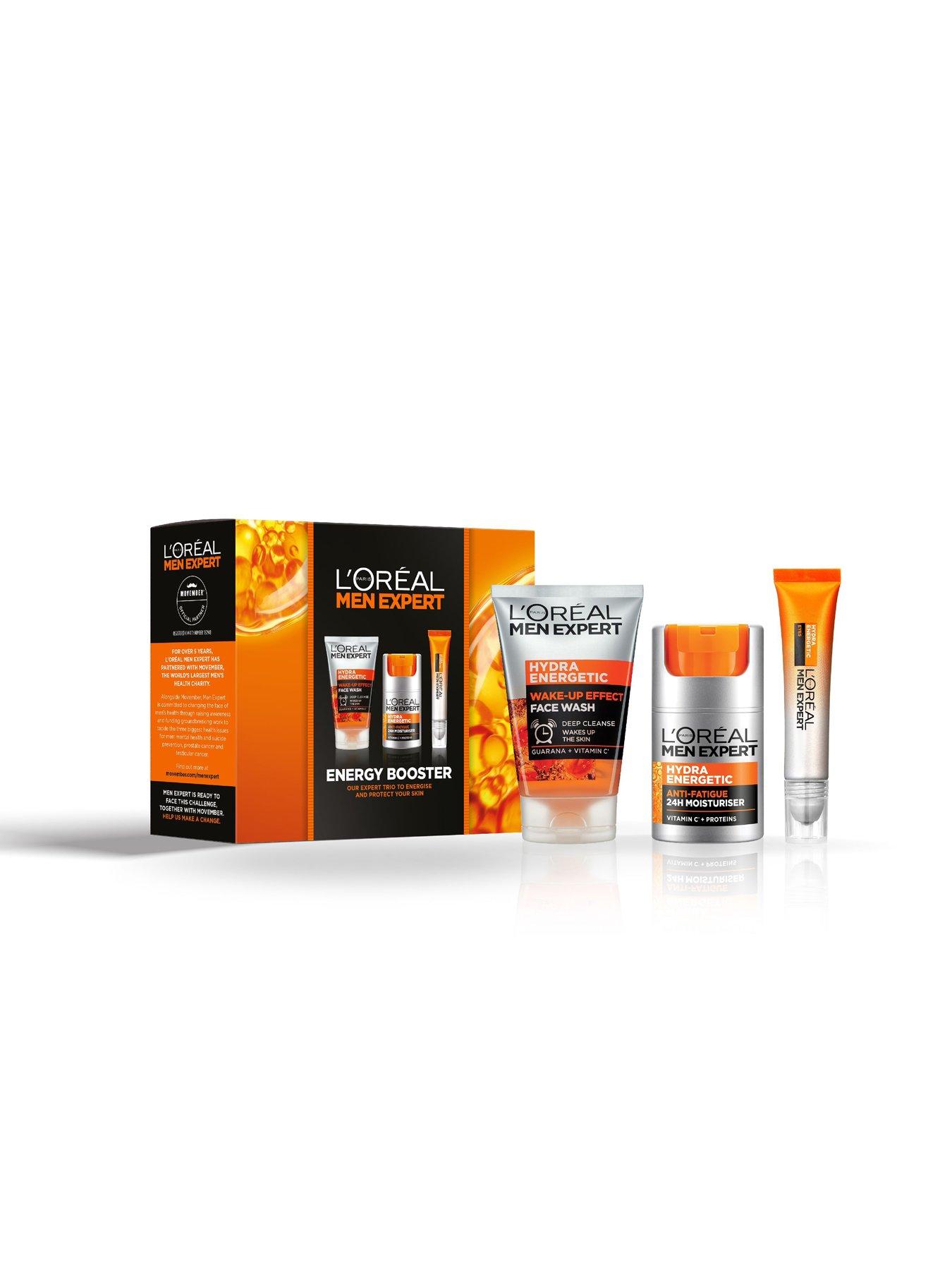 L'Oreal Paris Men Expert Energy Booster Gift Set for Him, Energising ...