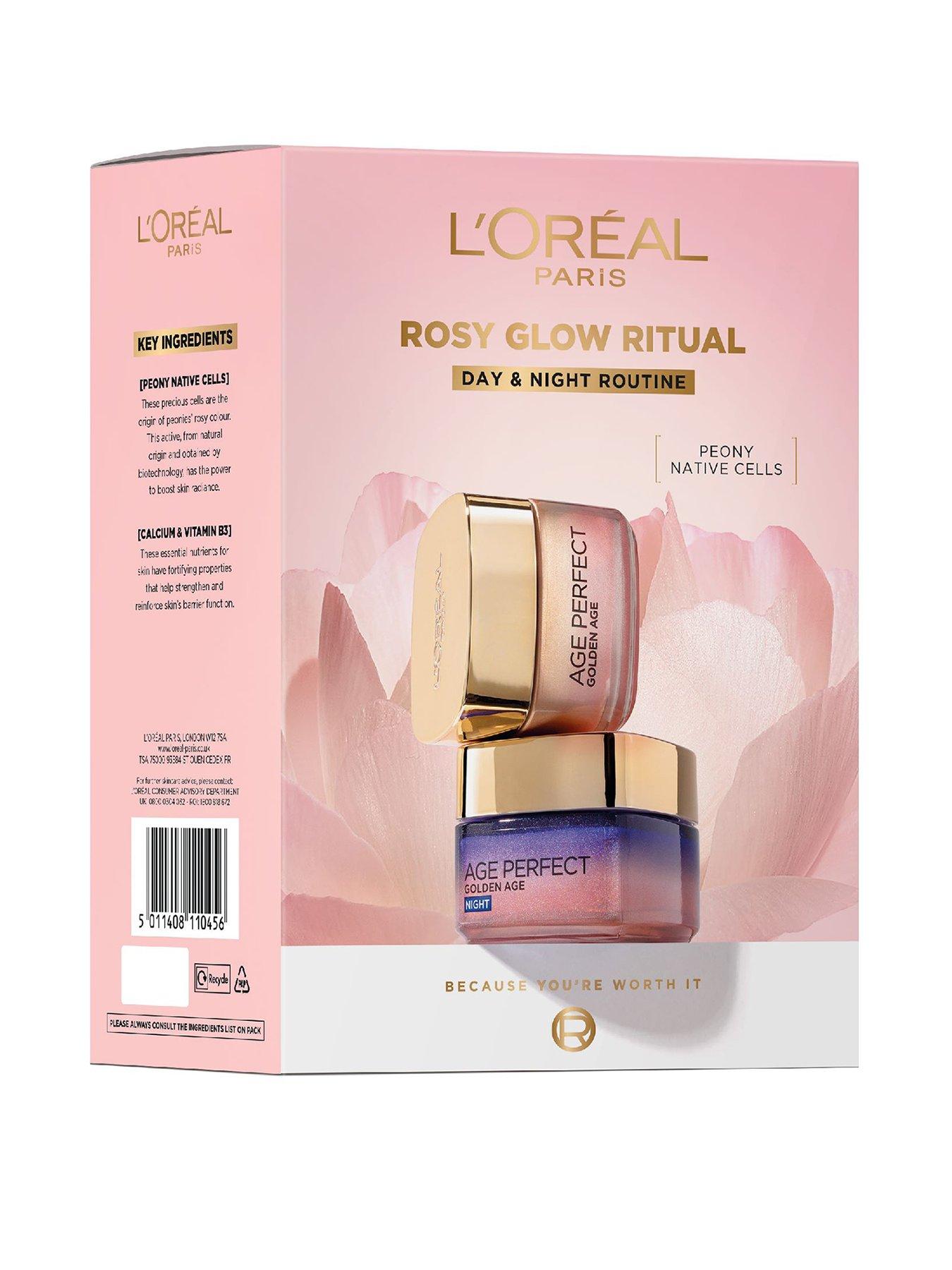 undefined LOreal Paris Rosy Glow Ritual Gift Set, An Luxurious Day to Night Routine that Reactivates Your Skins Natural Glow