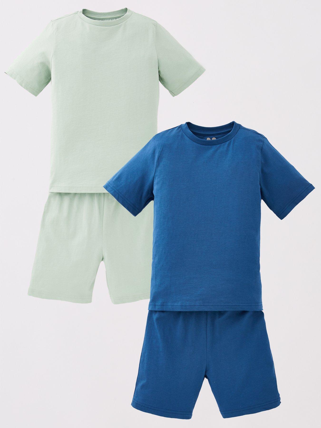 undefined Boys 2 Pack Jersey Shortie Pyjama Set - Multi