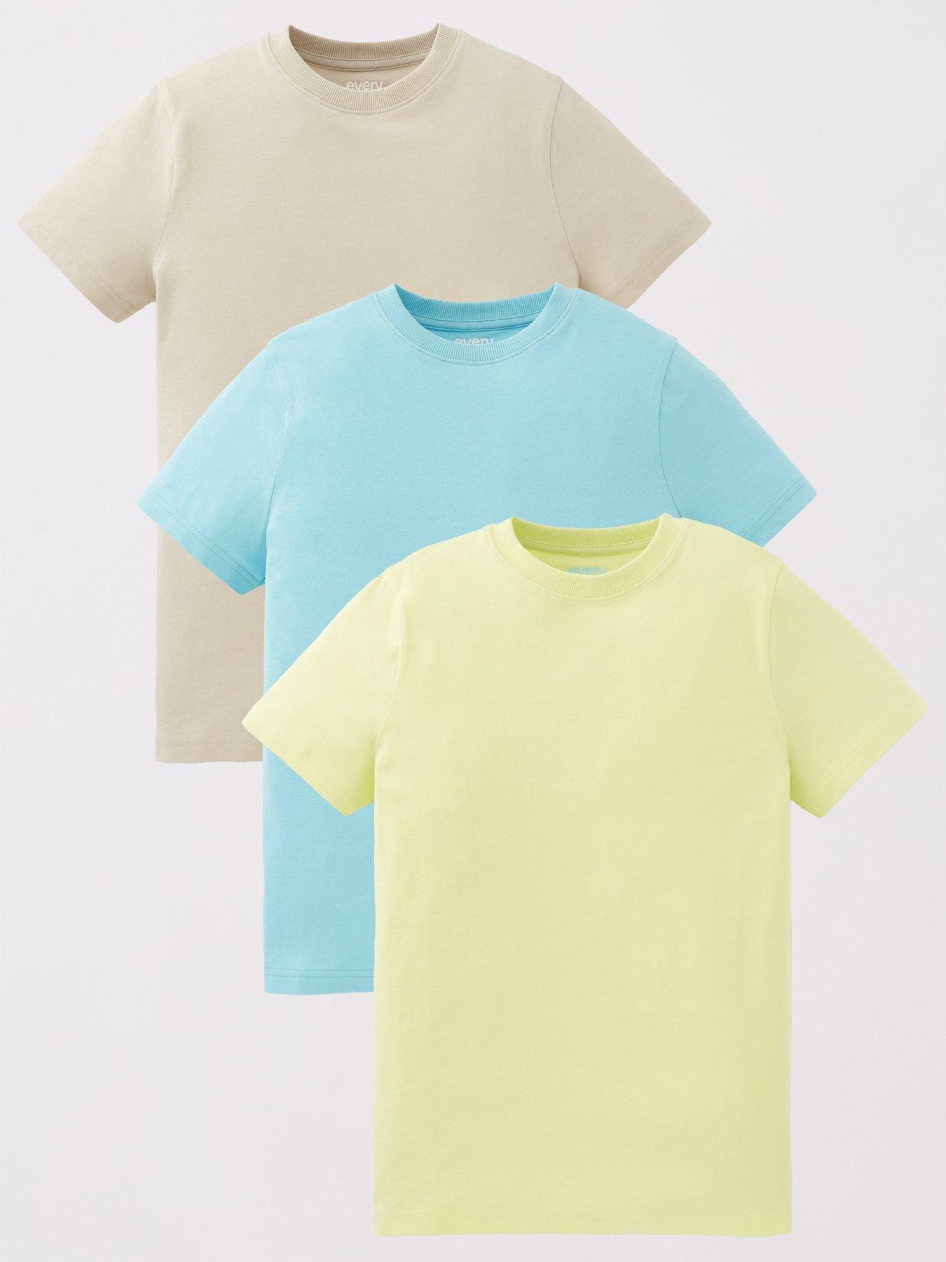 Image 1 of 5 of Everyday Boys 3 Pack Short Sleeve Shirts - Bright - Multi
