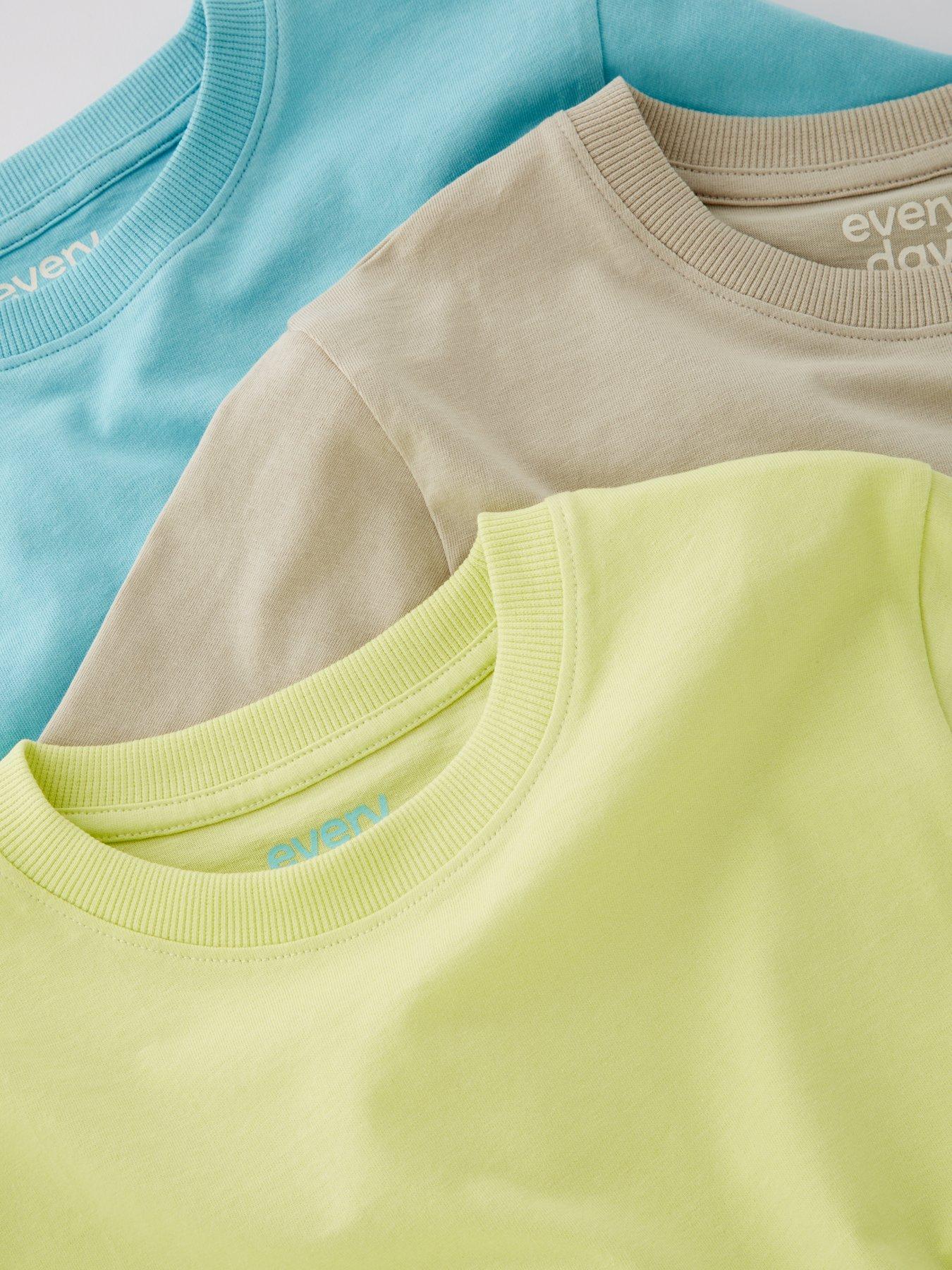 Image 5 of 5 of Everyday Boys 3 Pack Short Sleeve Shirts - Bright - Multi