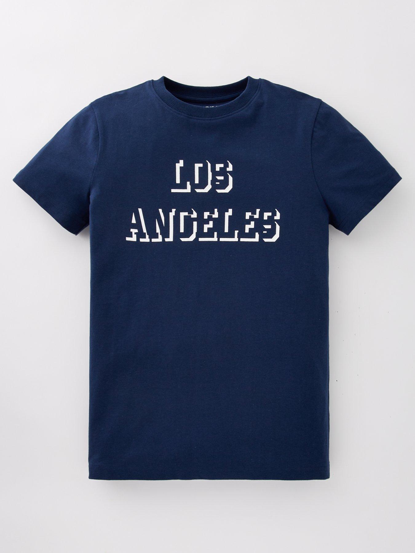 undefined Boys LA Short Sleeve T-Shirt - Navy