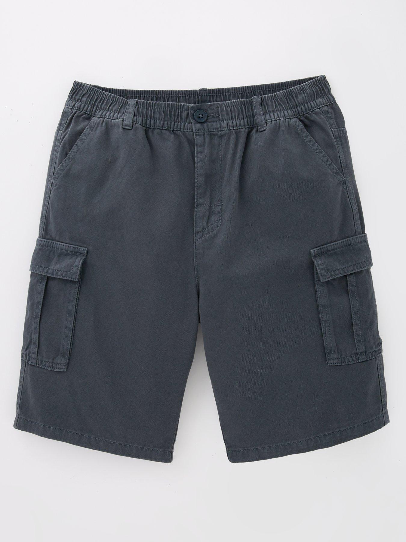 undefined Boys Woven Cargo Short - Grey