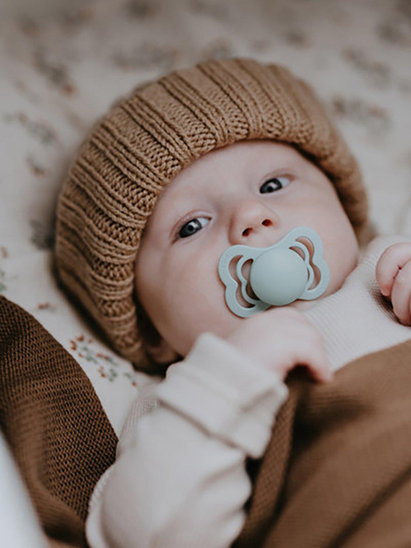 BIBS Pacifier Supreme 2 PACK Latex Size 1 Ivory/Sage