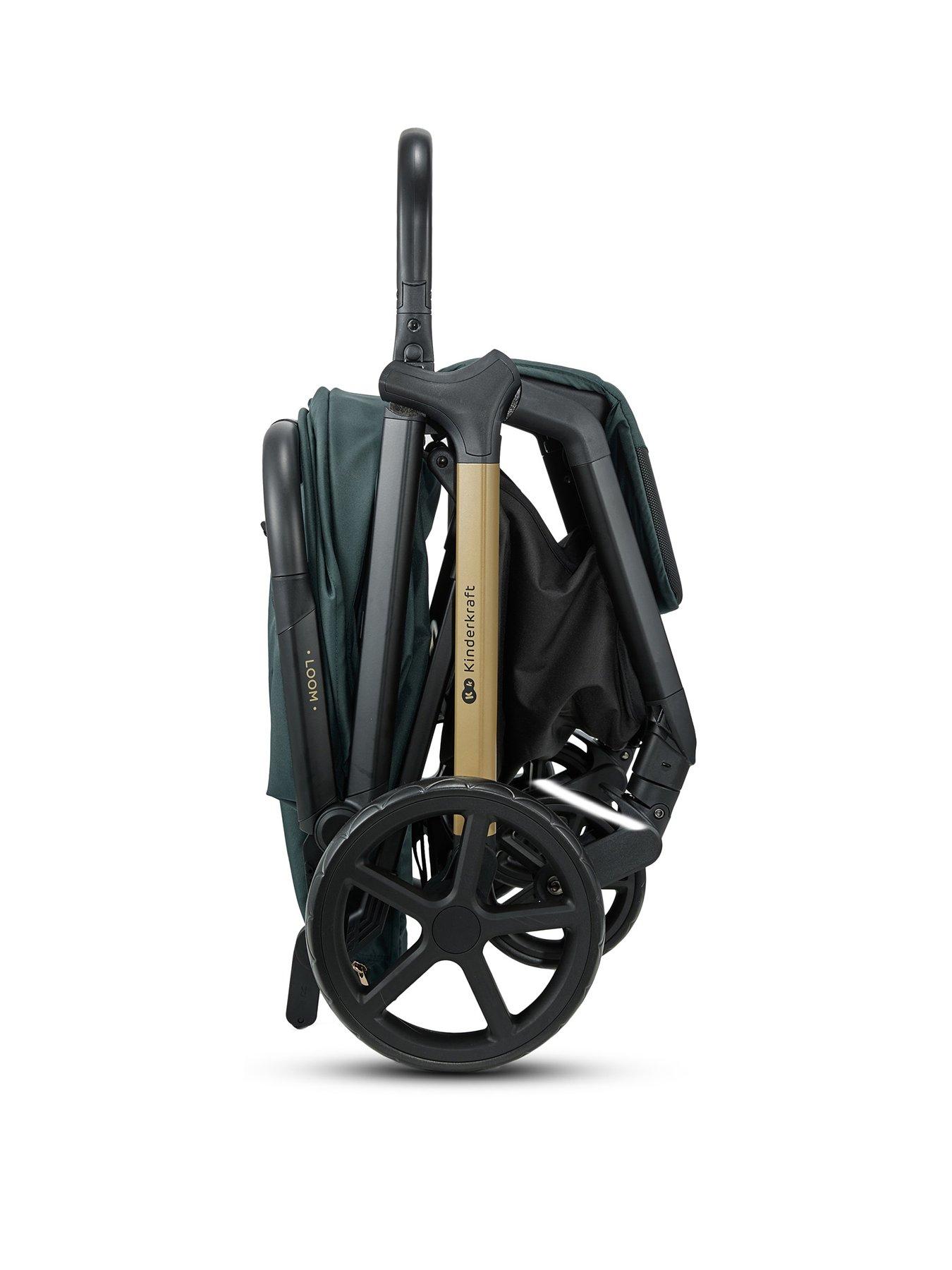 Image 3 of 7 of Kinderkraft LOOM Compact Stroller - Green