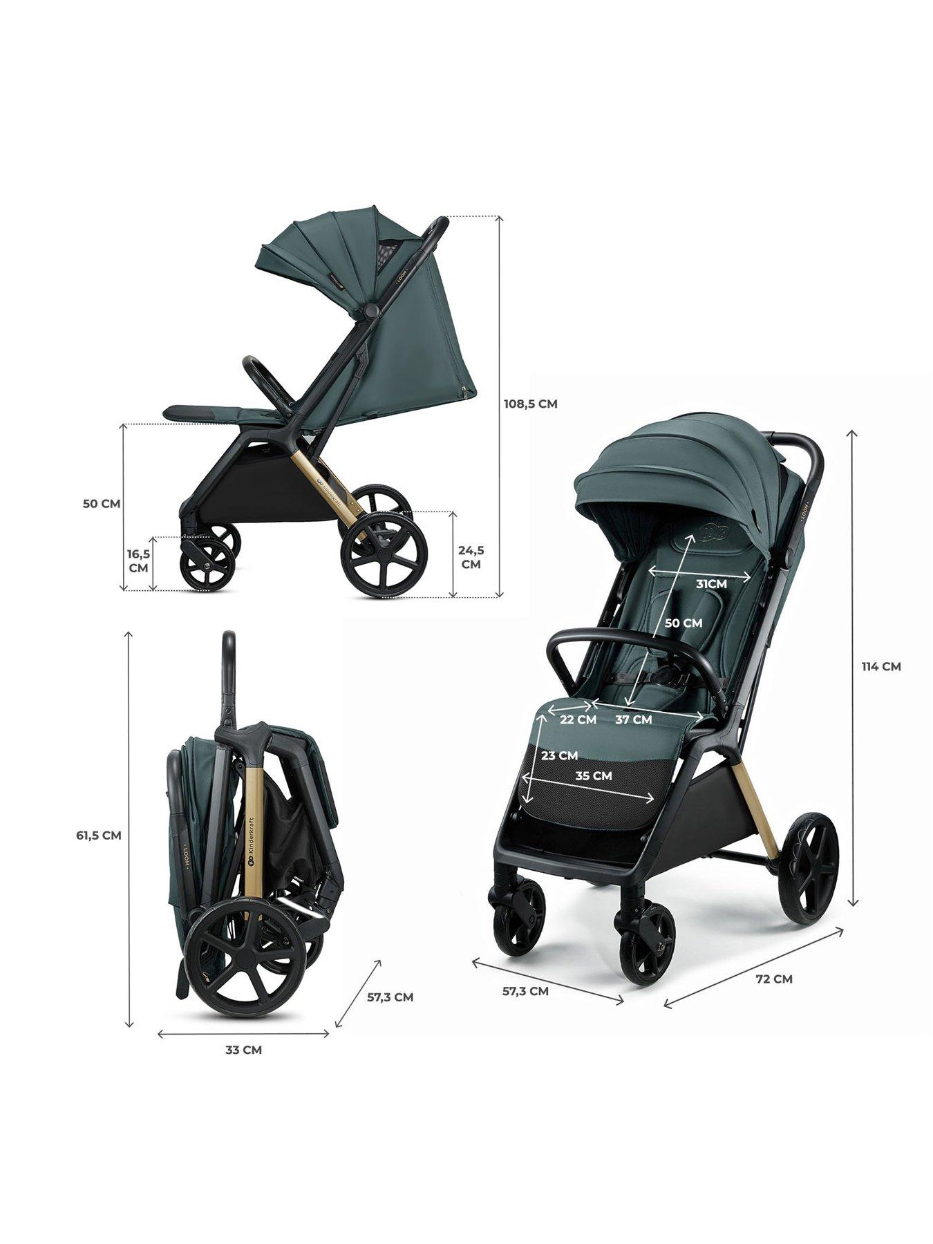 Image 7 of 7 of Kinderkraft LOOM Compact Stroller - Green