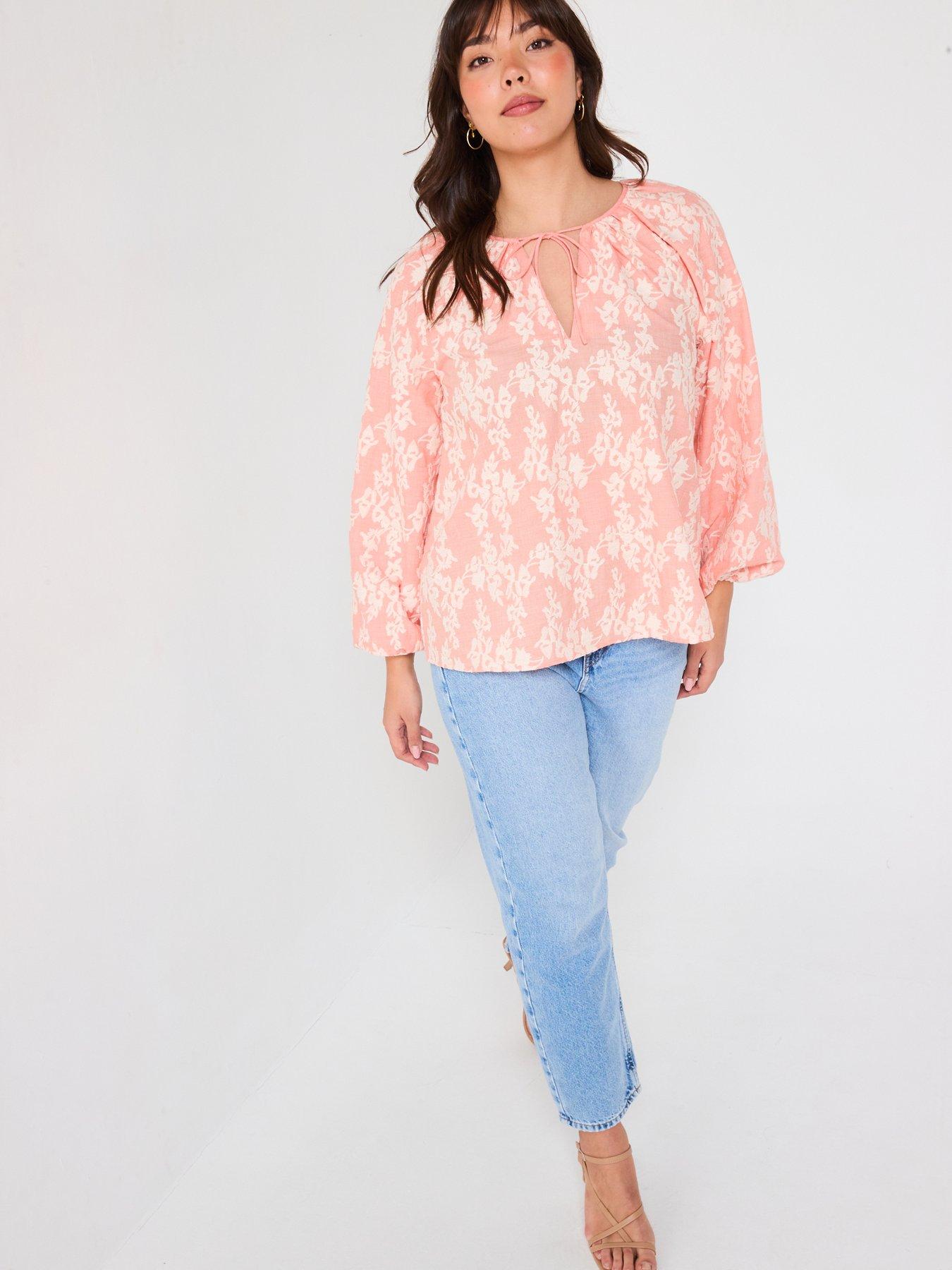 Finding Clarity Oversized Blouse in Orange Size L main image 1