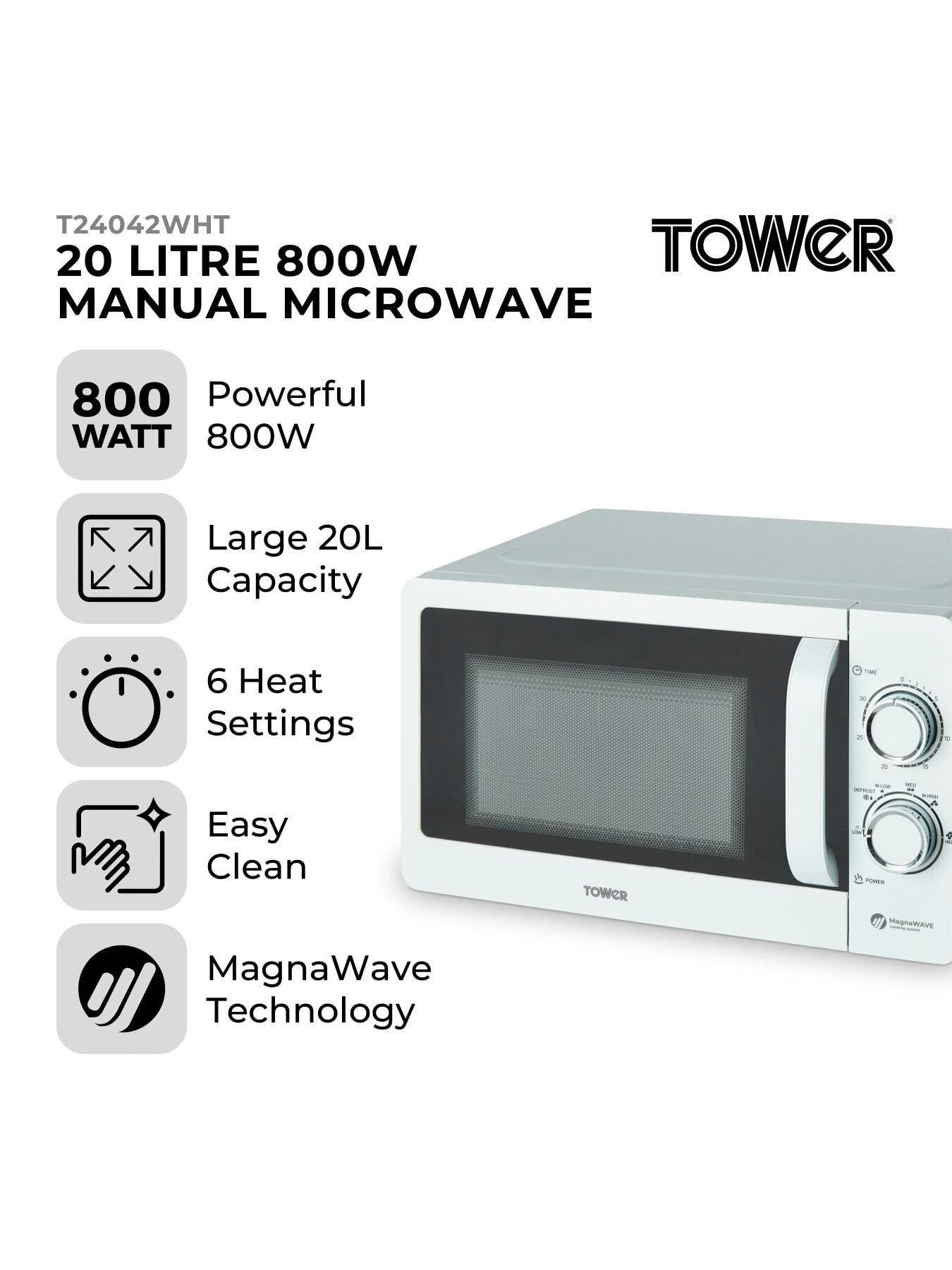 Image 2 of 6 of Tower 20L 800W Manual Microwave