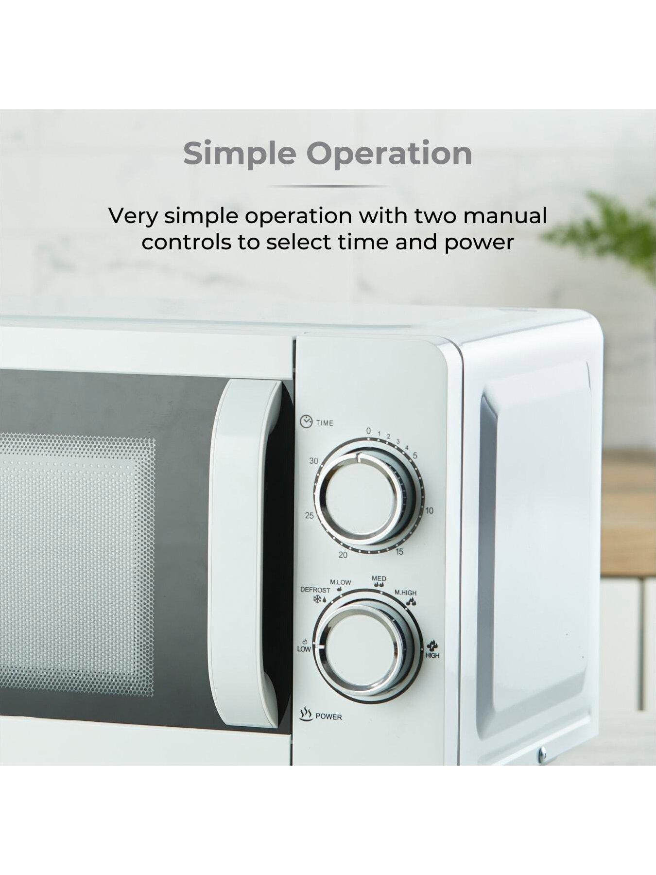Image 5 of 6 of Tower 20L 800W Manual Microwave