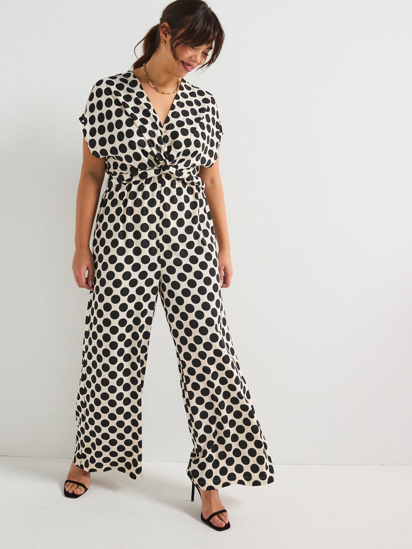V by Very Curve Twist Front Jumpsuit - Print