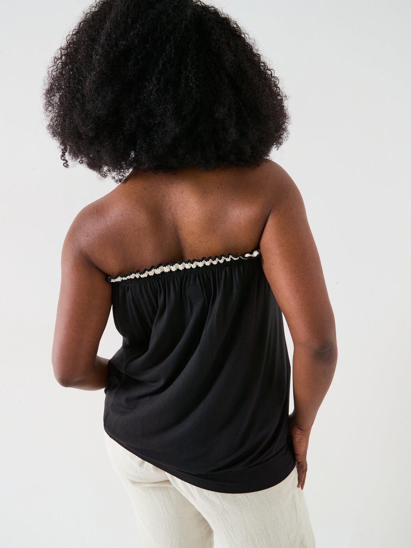 Image 2 of 6 of V by Very Curve Bandeau Banded Hem Top