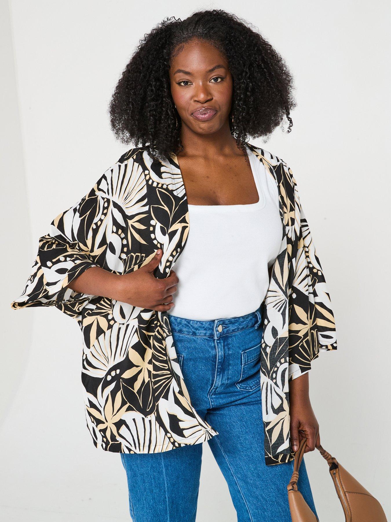 undefined Printed Edge To Edge Kimono - Print